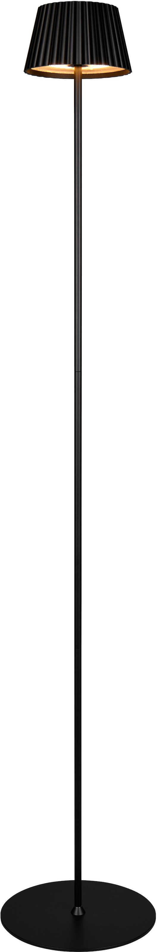 REALITY Leuchten LED Außen-Stehlampe "SUAREZ" LED-Board 1 Stk. Warmweiß Outdoor Akku Stehleuchte 123 cm, Touch-Dimmer, USB-C Anschluss, IP44