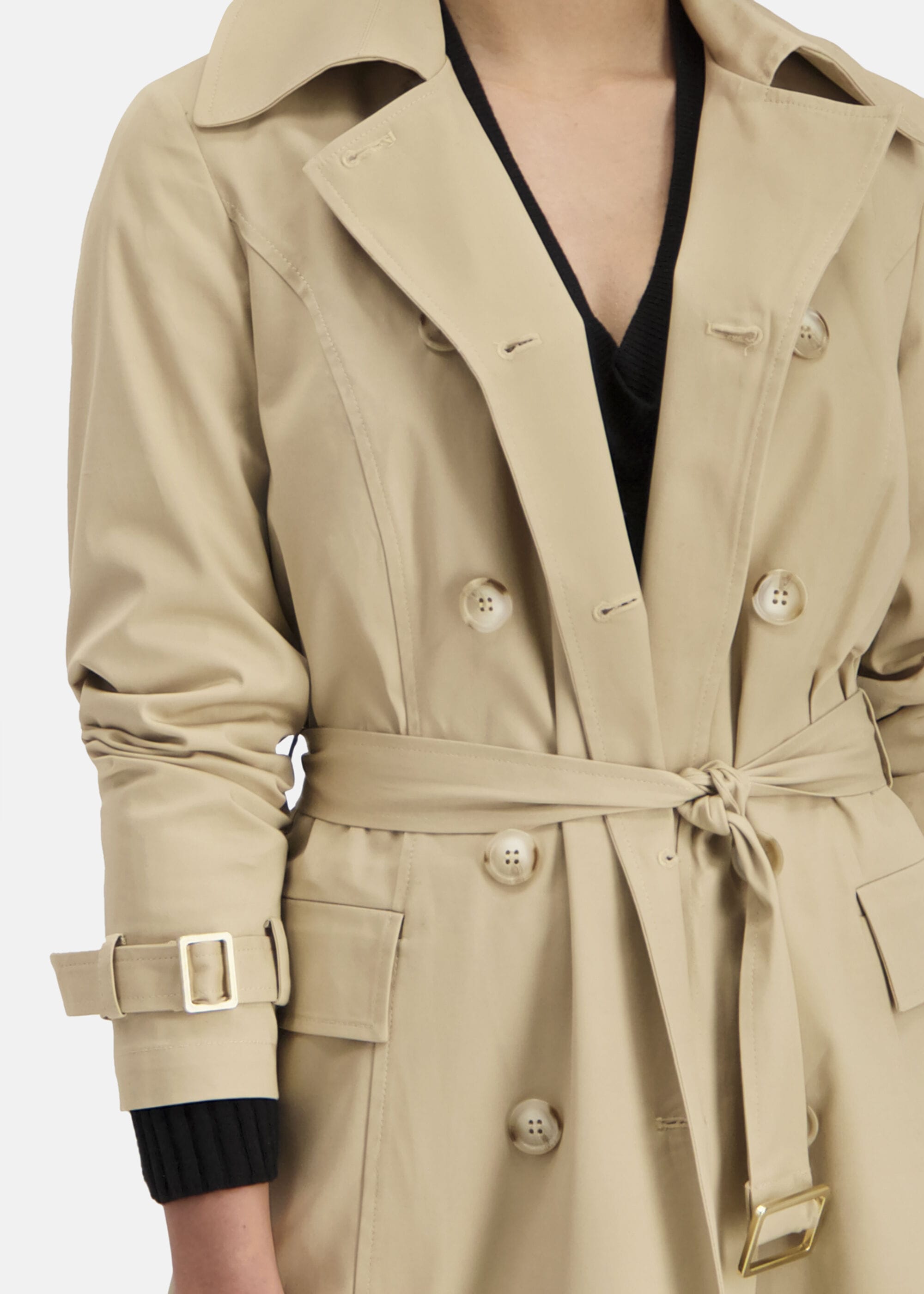 Nicowa Trenchcoat »Nicowa Trenchcoat TEKOWA« mit goldenen Details