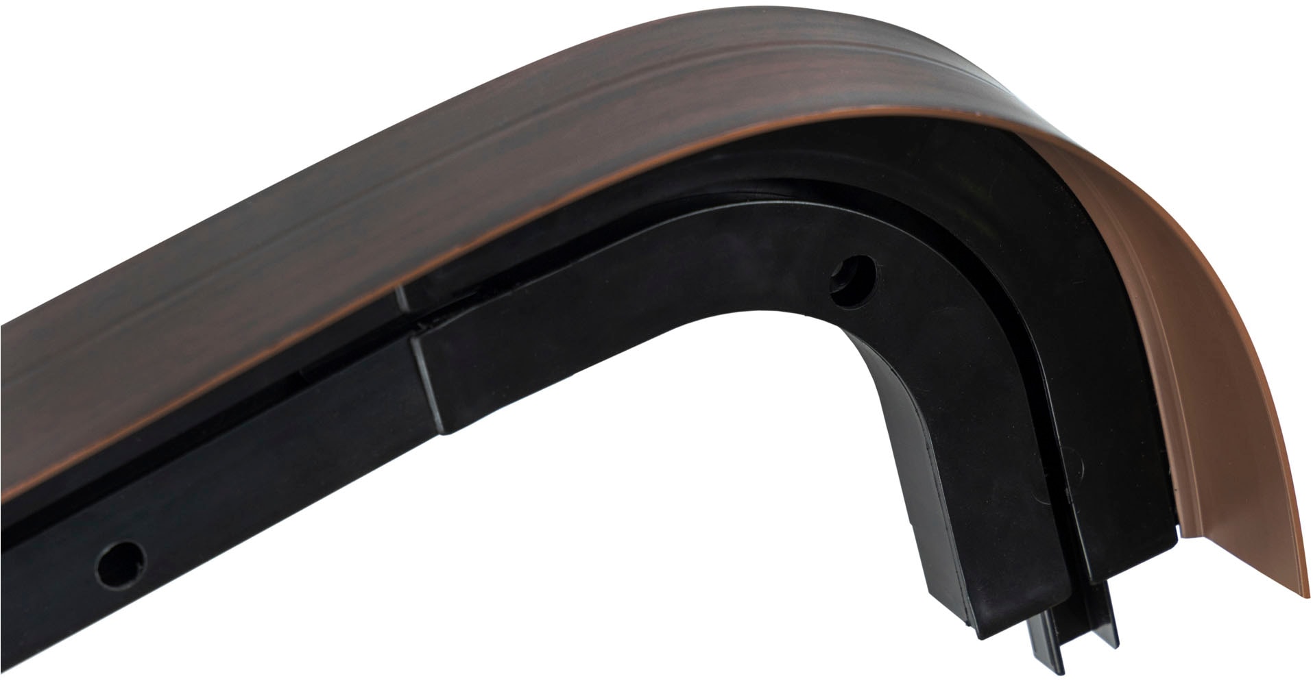 SN DECO GROUP Gardinenschiene »SH1 mit Blende 7,5 cm«, 1 läufig-läufig, Fixmaß, mit Blende 7,5 cm