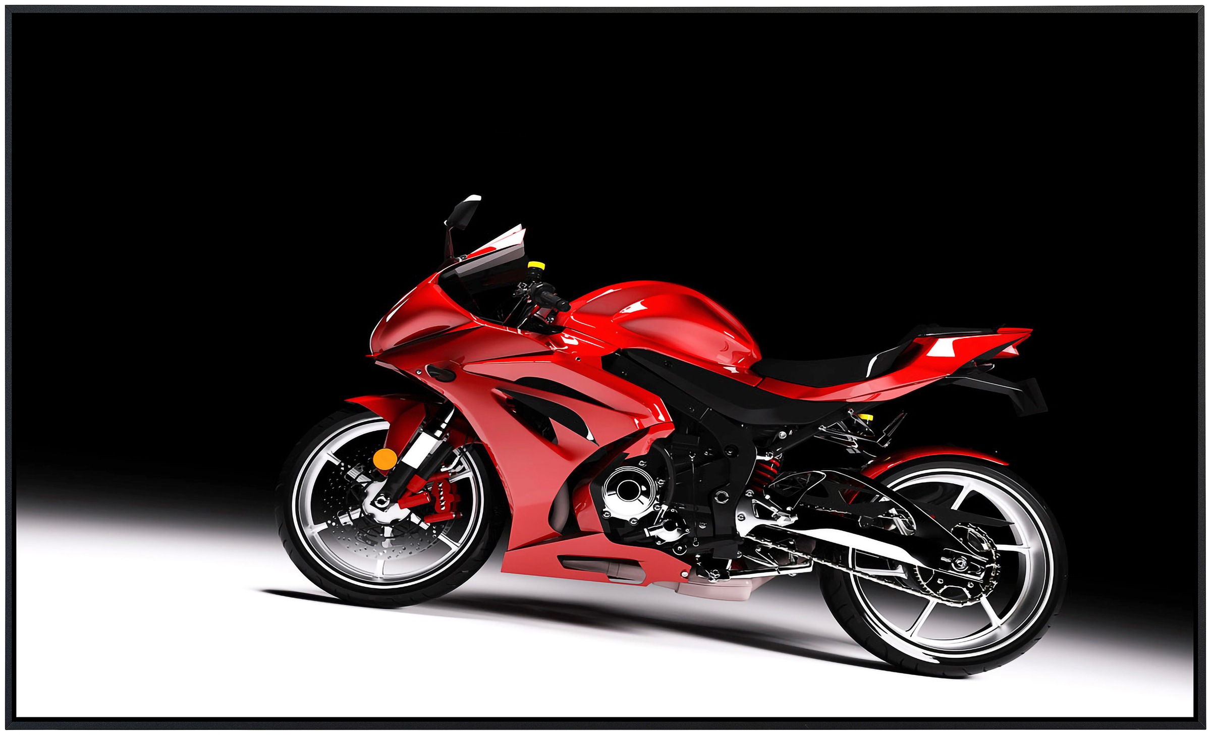 Papermoon Infrarotheizung »Rotes Sportmotorrad«, sehr angenehme Strahlungswärme