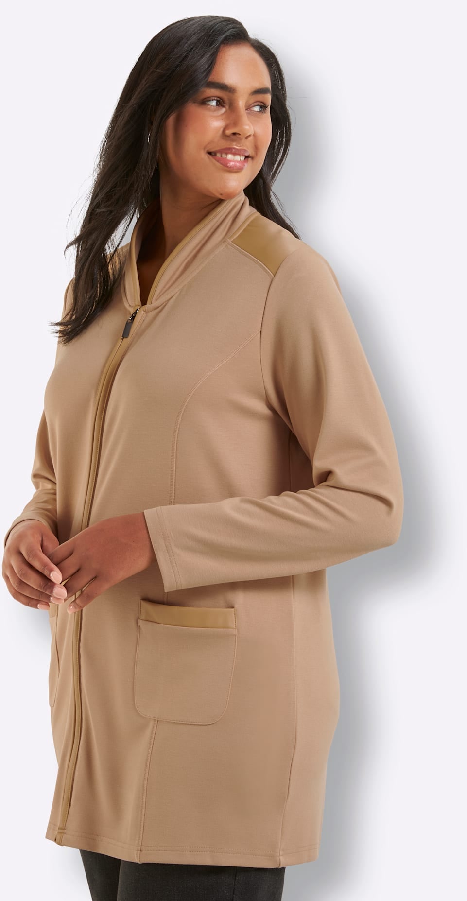 Inspirationen Shirtjacke »Sweatshirtjacke« 1