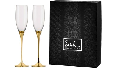 Eisch Sektglas »Champagner Exklusiv«, (Set, 2 tlg.), Auflage in Echtgold, 180 ml,... kaufen
