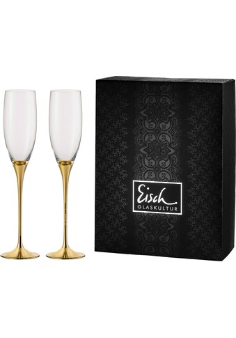 Eisch Sektglas »Champagner Exklusiv«, (Set, 2 tlg.), Auflage in Echtgold, 180 ml,... kaufen