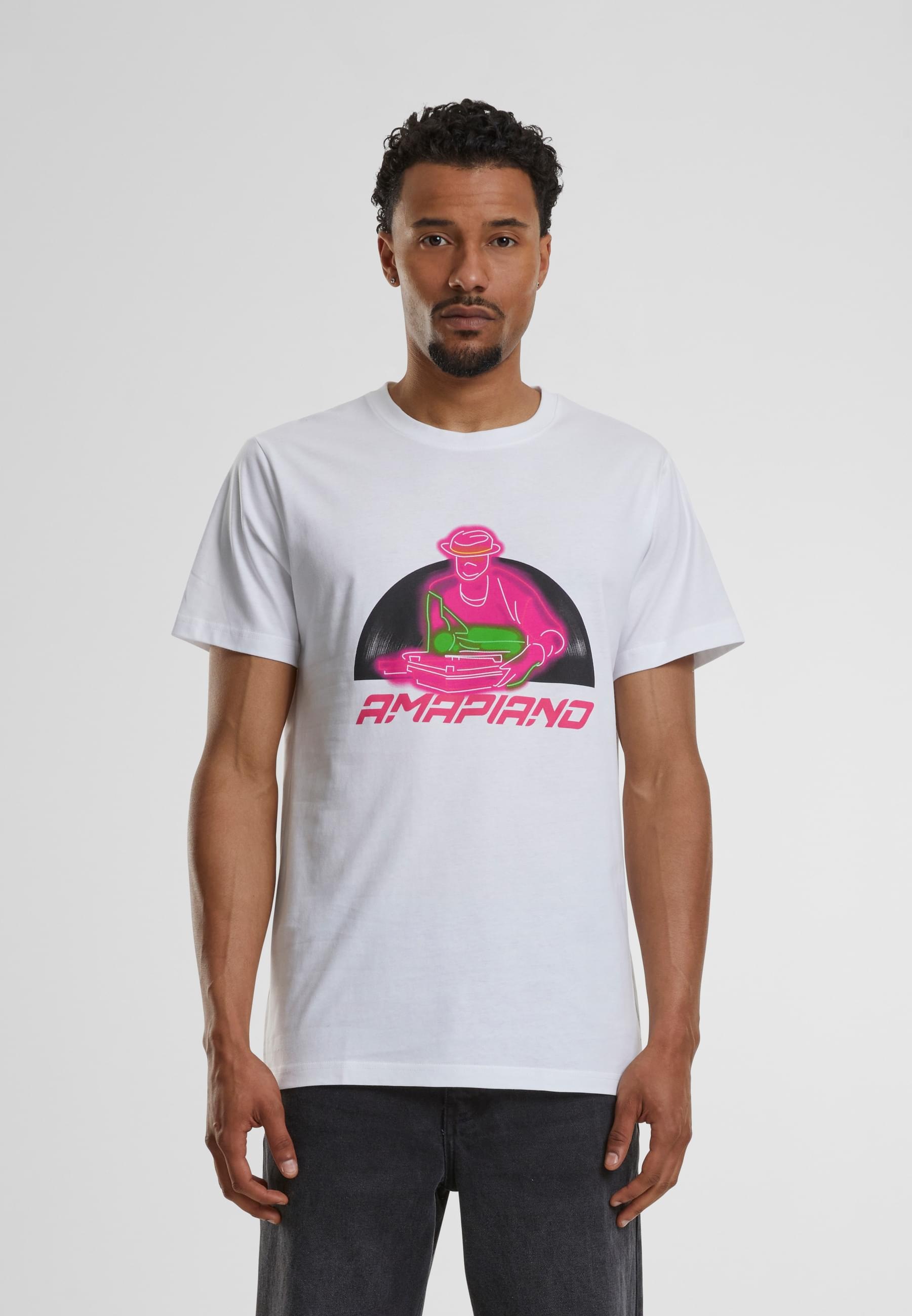MisterTee Kurzarmshirt »MisterTee Herren Amapiano Tee«, (1 tlg.)