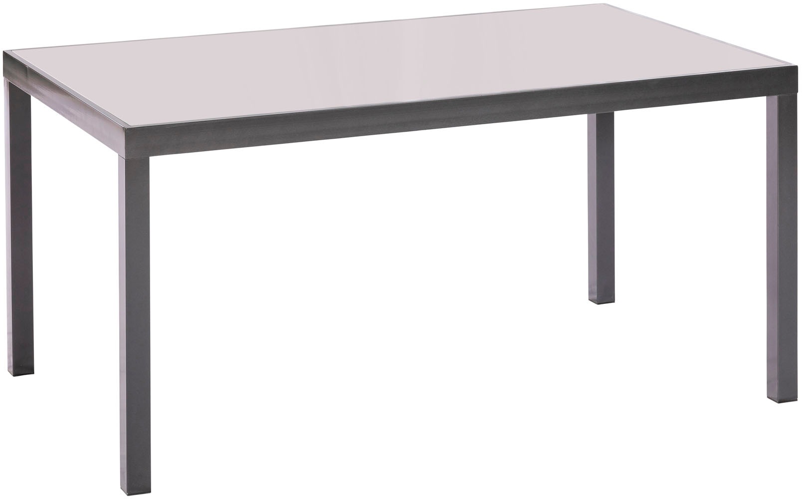 MERXX Garten-Essgruppe »»Milano««, (Set, 7 tlg.), Sessel stapelbar, graue Glasplatte