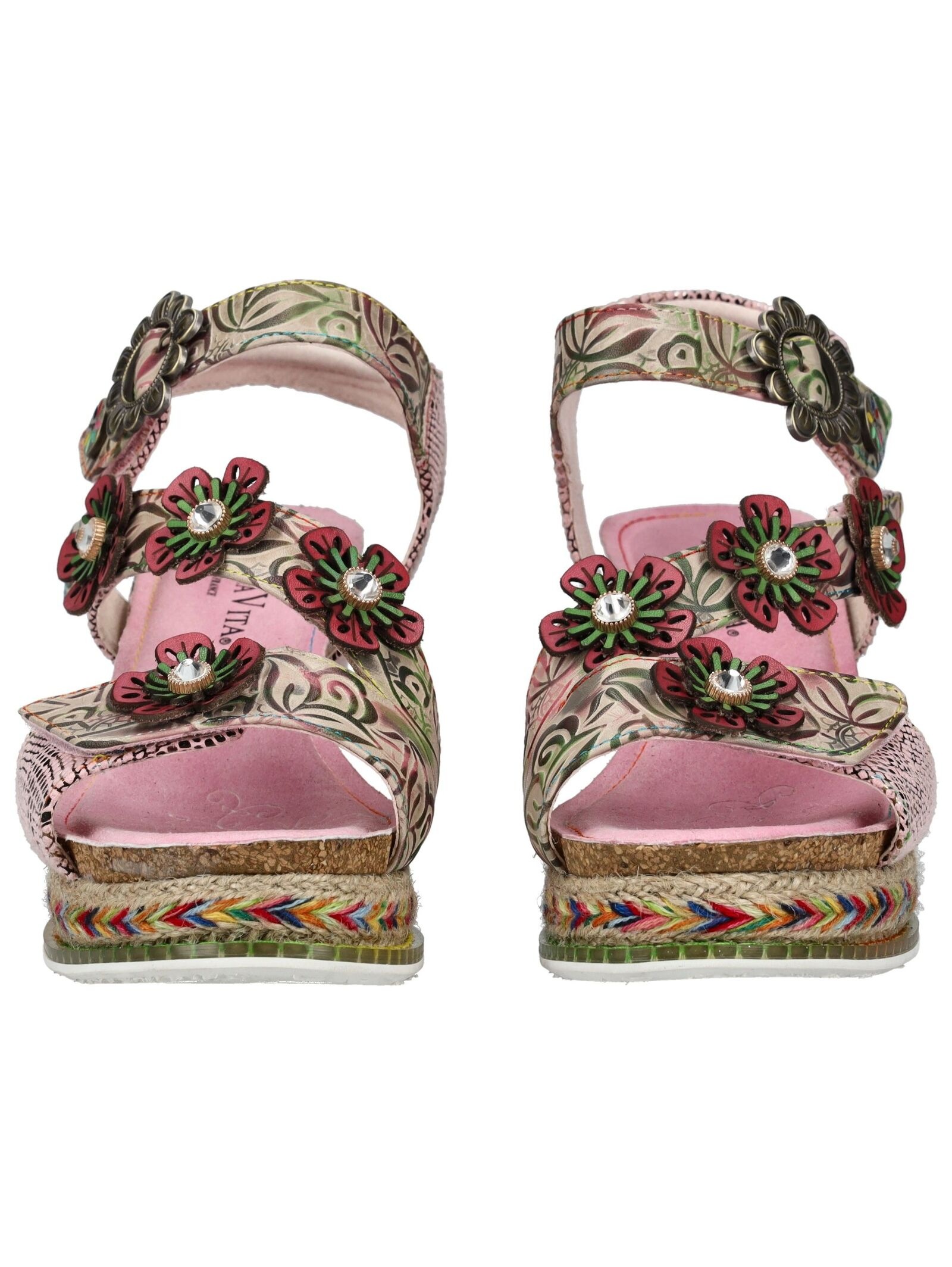 LAURA VITA Keilsandalette »LAURA VITA Sandalen Leder/Synthetik«