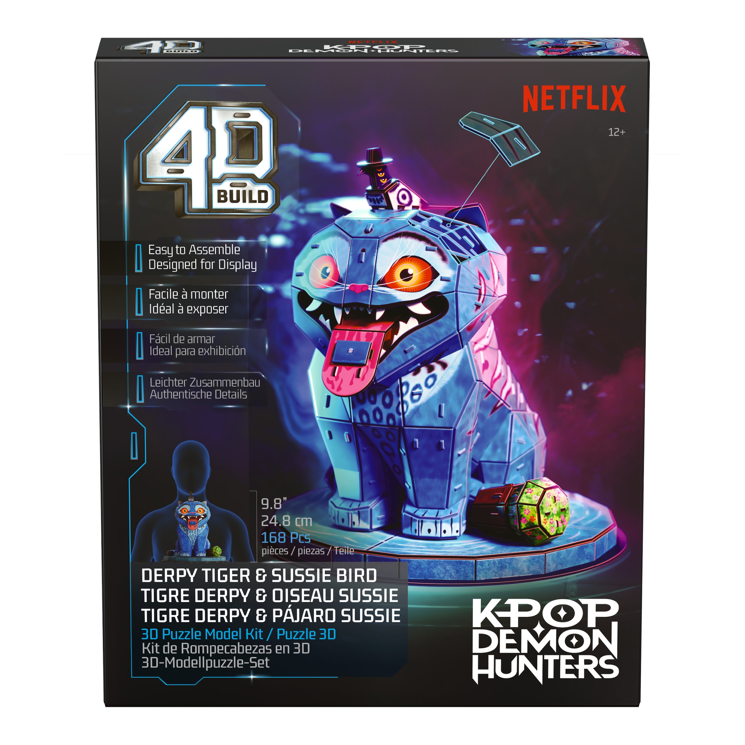 Spin Master 3D-Puzzle »4D Build - K-Pop Demon Hunters - Derpy Tiger und Sussie Vogel«