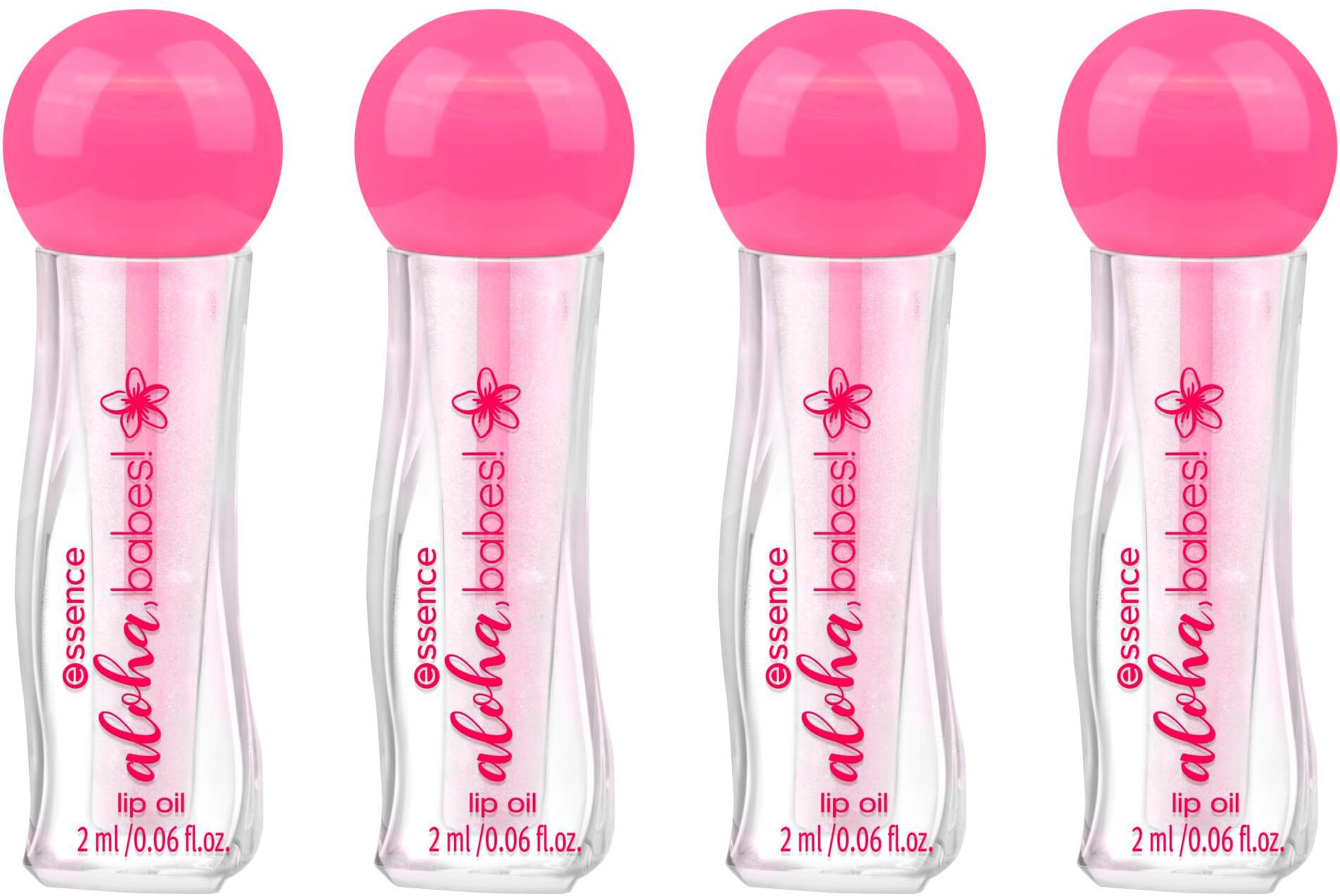 ESSENCE Damen Lipgloss "aloha, babes lip oil"time to coco, loco, Lippen-Kosmetika, Nährende, glänzende Formel, sanfter Glitzereffekt, Kokosnussduft.