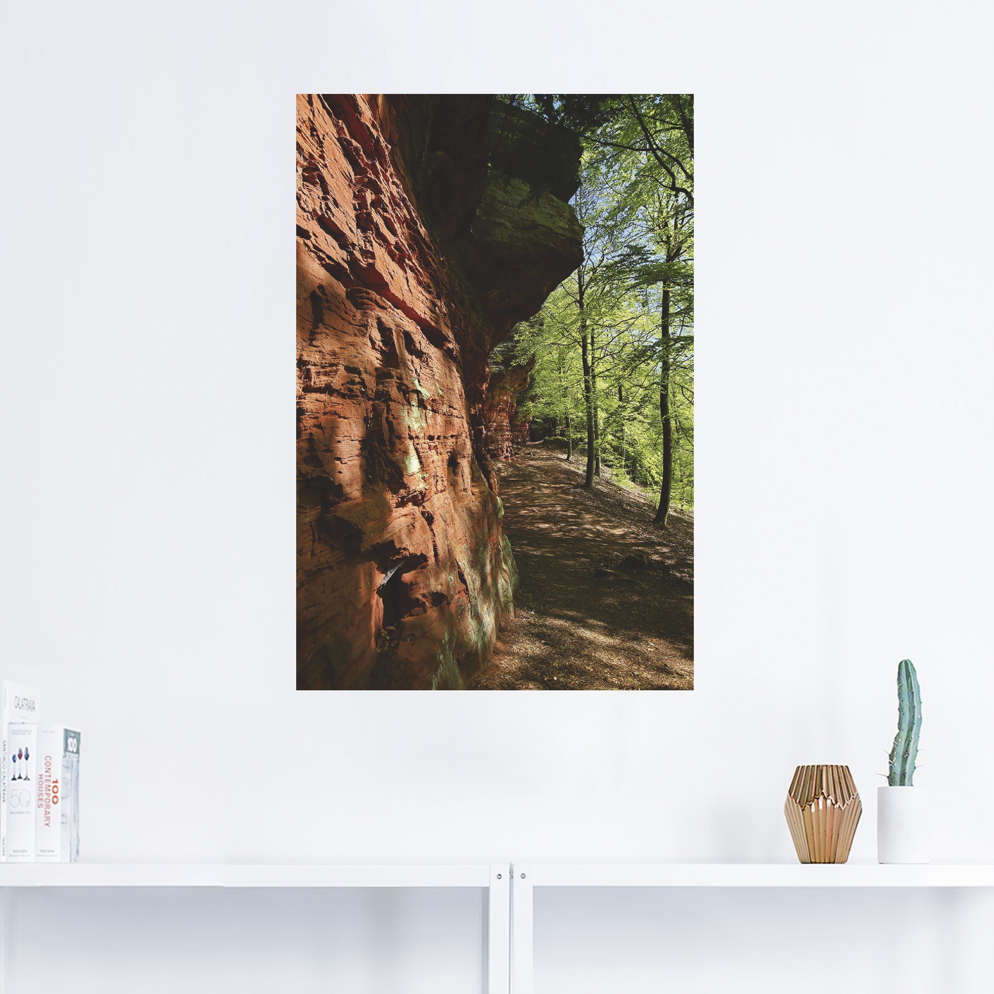 Artland Wandbild »Altschlossfelsen I«, Felsen, (1 St.), als Alubild, Leinwandbild, Wandaufkleber oder Poster in versch. Größen