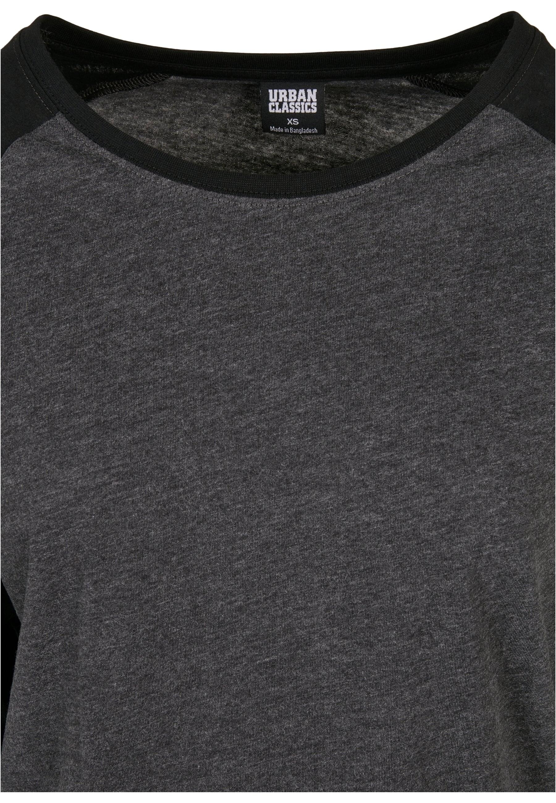 Thumbnail - URBAN CLASSICS Langarmshirt "Urban Classics Damen Ladies Contrast Raglan Longsleeve", (1 tlg.)