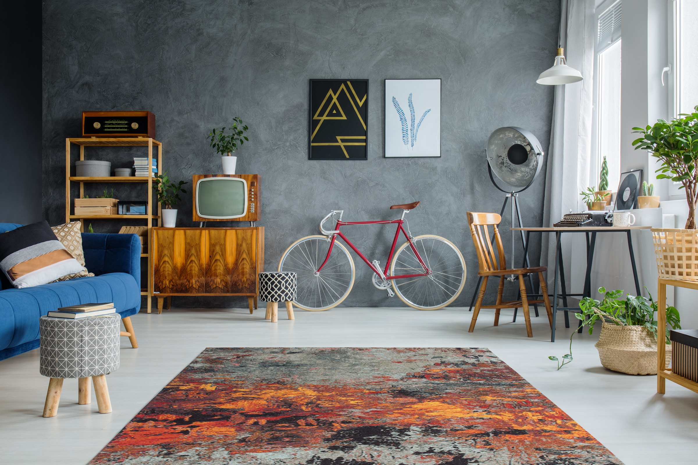 Arte Espina Teppich »Blaze 400«, rechteckig, 8 mm Höhe, spannendes Design,stilvolle Farbgebung,pflegeleicht & widerstandsfähig