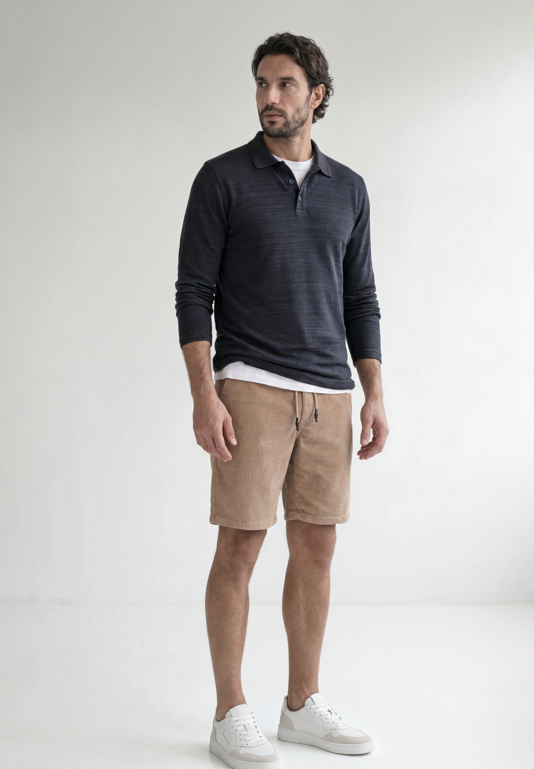 STREET ONE MEN Poloshirt aus Baumwolle mit Stretchante