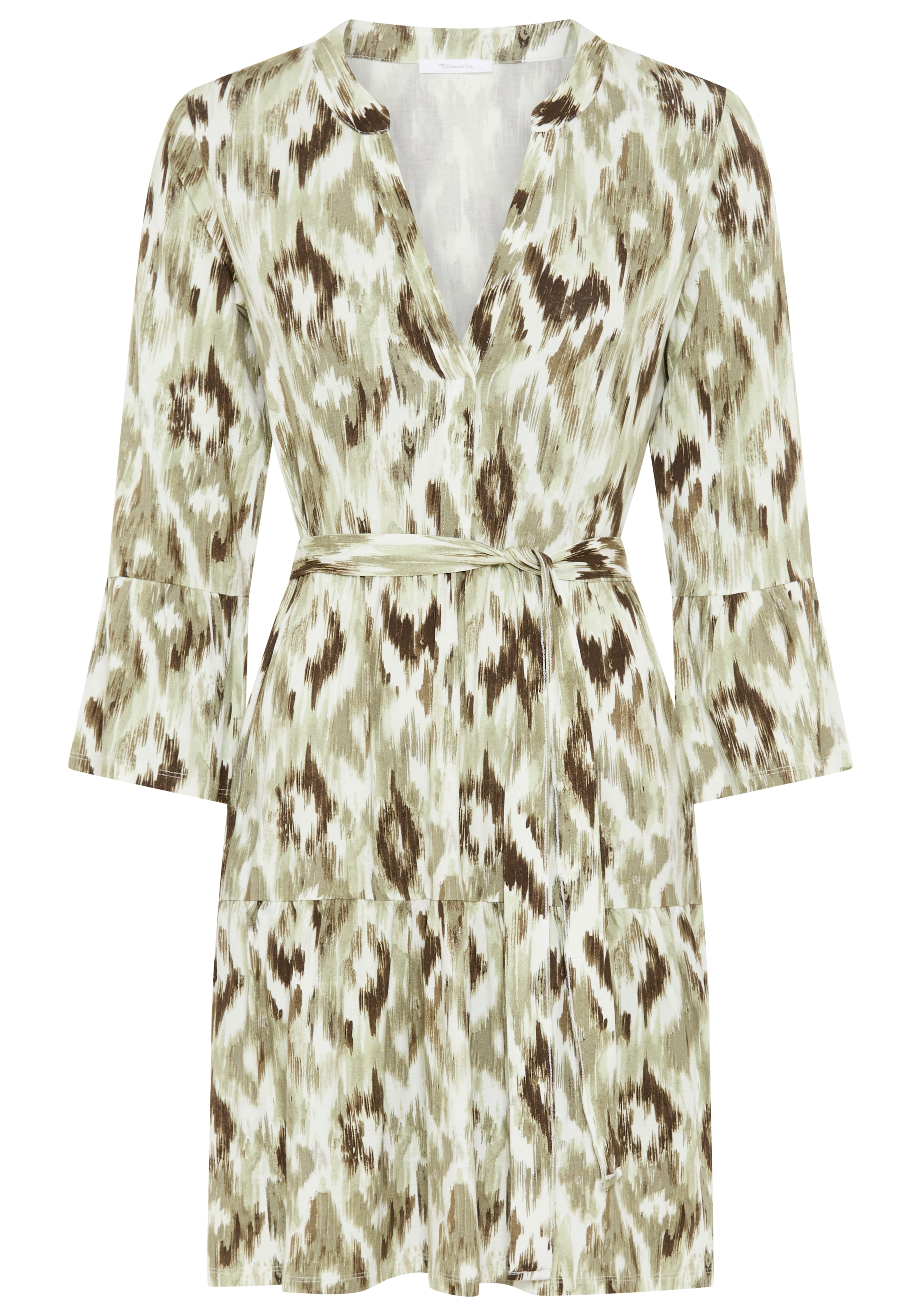 Tamaris Jerseykleid aus elastischer Viskosemischung, figurumspielende Passform