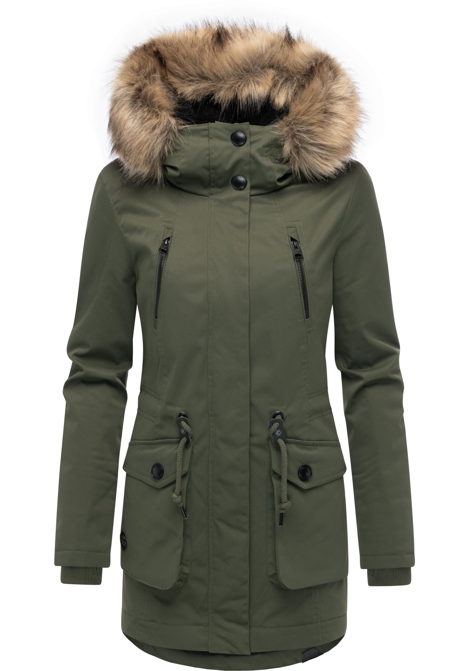 Ragwear Kurzmantel "Ellsa B YOUMODO", Warmer Damen Winterparka günstig online kaufen