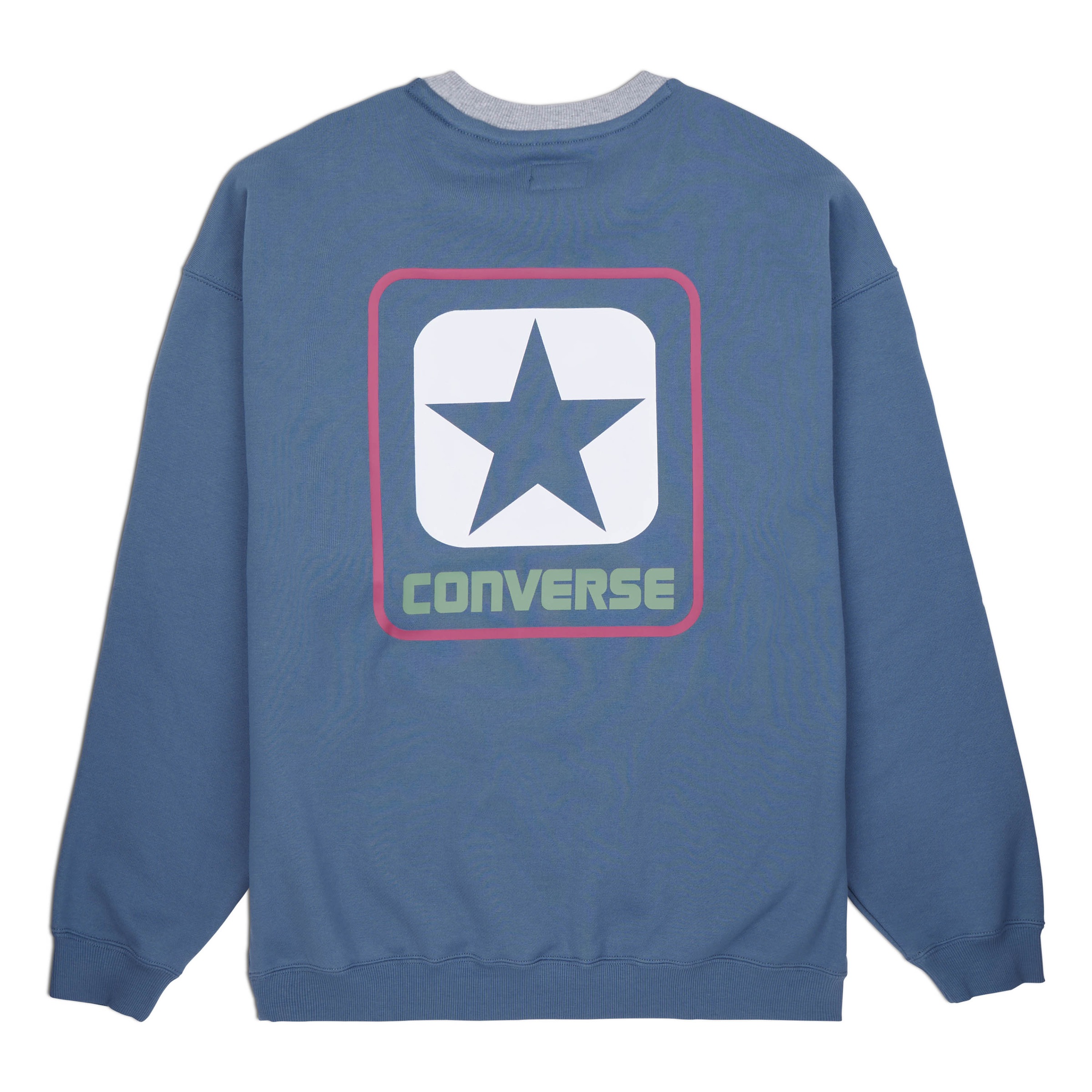 Converse Sweater "CONVERSE BOX STAR RINGER CREW - LAKESIDE BLUE", 1 Stk. günstig online kaufen