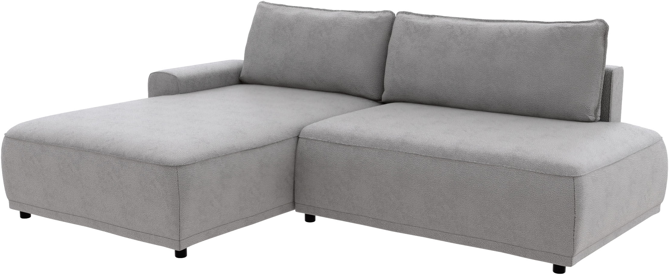 Thumbnail - TRENDMANUFAKTUR Ecksofa "Fordon II, Schlafsofa mit Bettkasten, Couch in L-Form, Breite 250 cm" in Struktur fein LEO, hau...