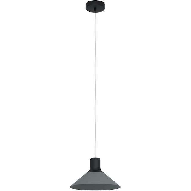 EGLO Hängeleuchte »ABREOSA«, Hängeleuchte in schwarz und grau aus Stahl -  exkl. E27 - 28W | BAUR