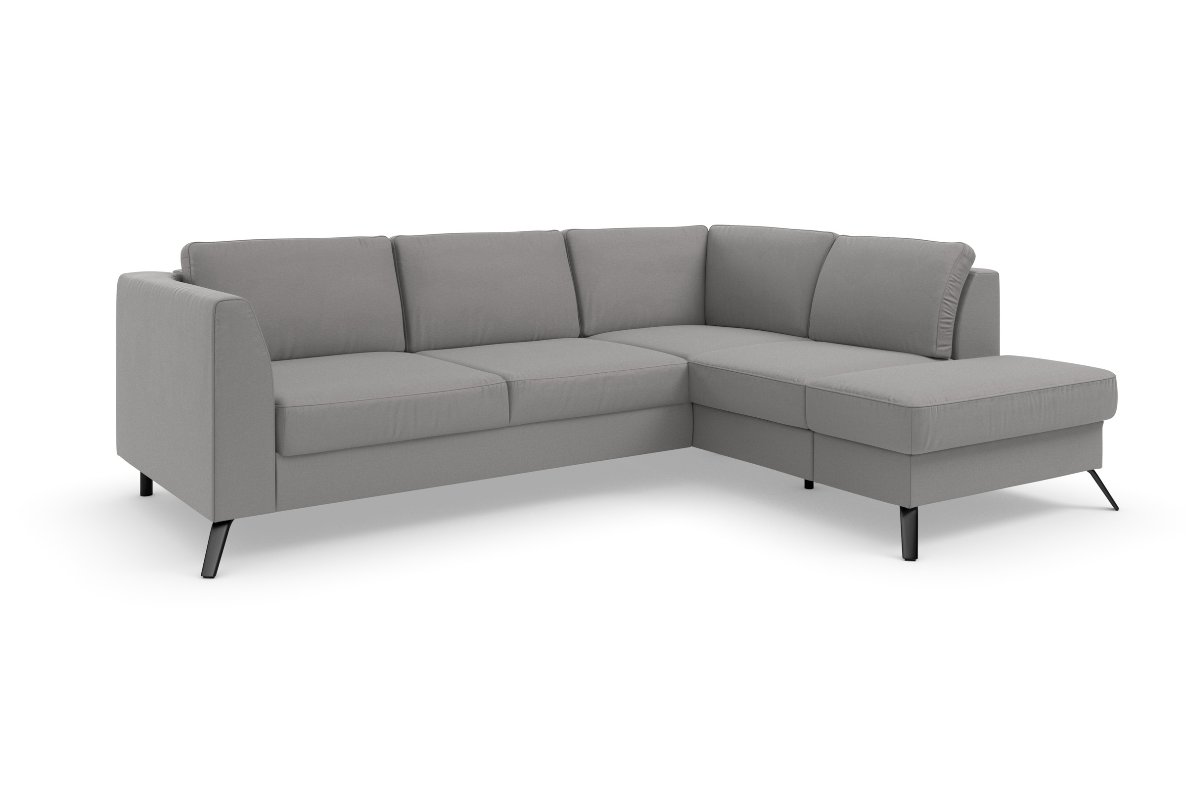 sit&more Ecksofa »Olsen L-Form« inklusive Sitztiefenverstellung, wahlweise mit Bettfunktion, 15cm hoch
