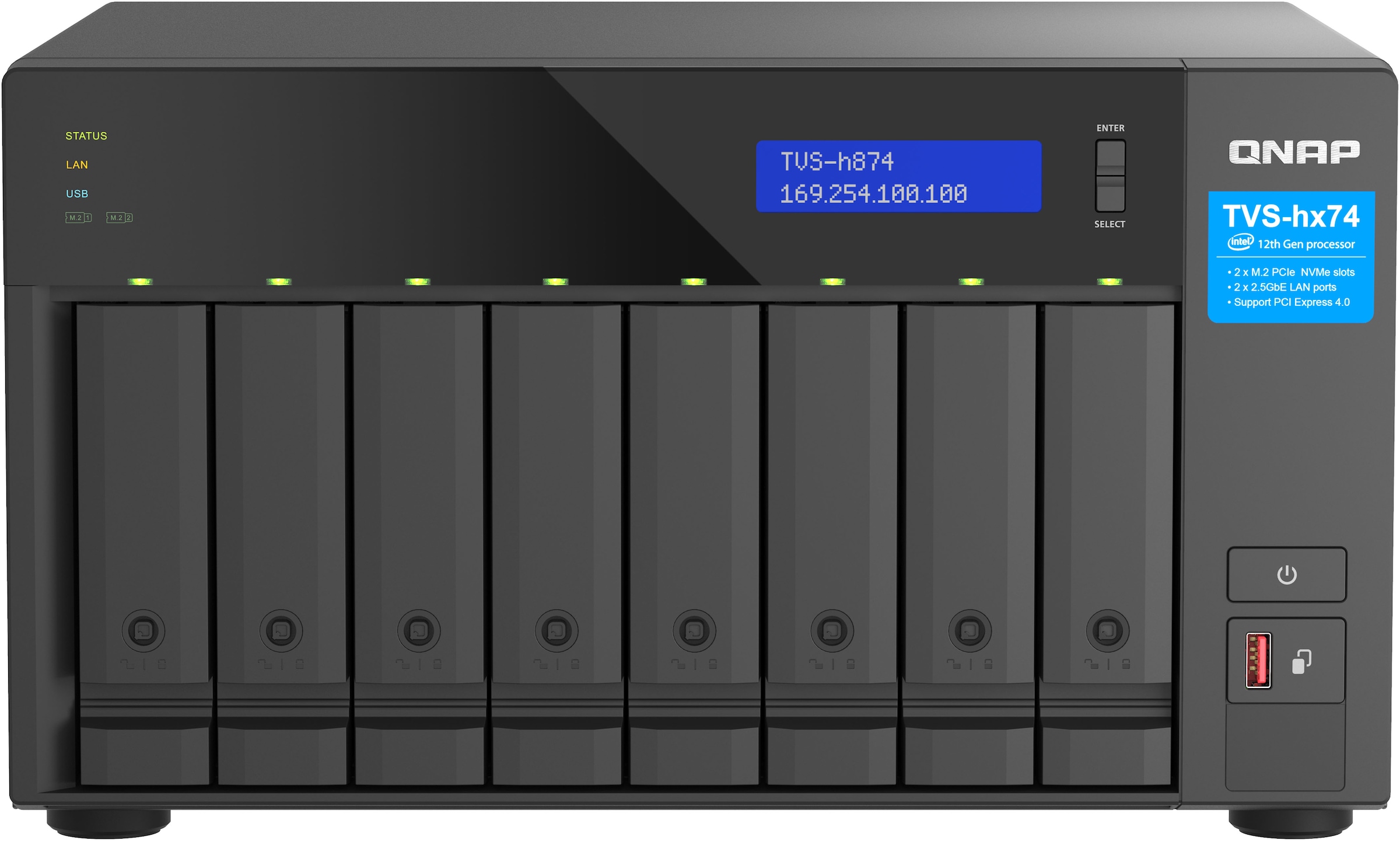 QNAP NAS-Server »TVS-H874T-I7-32G«