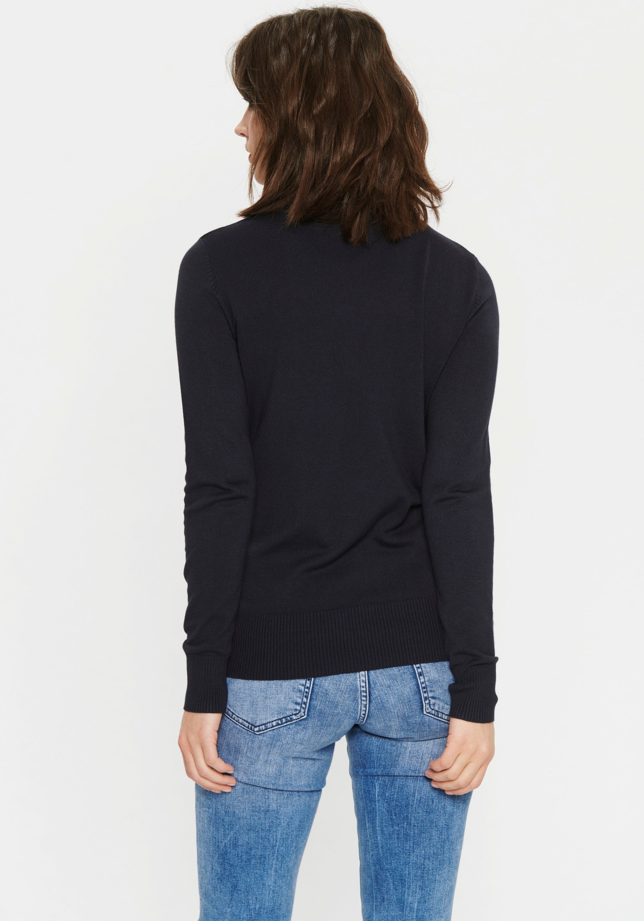 Saint Tropez Rollkragenpullover "J2046, MilaSZ Rollneck" Feinstrick mit Vis günstig online kaufen