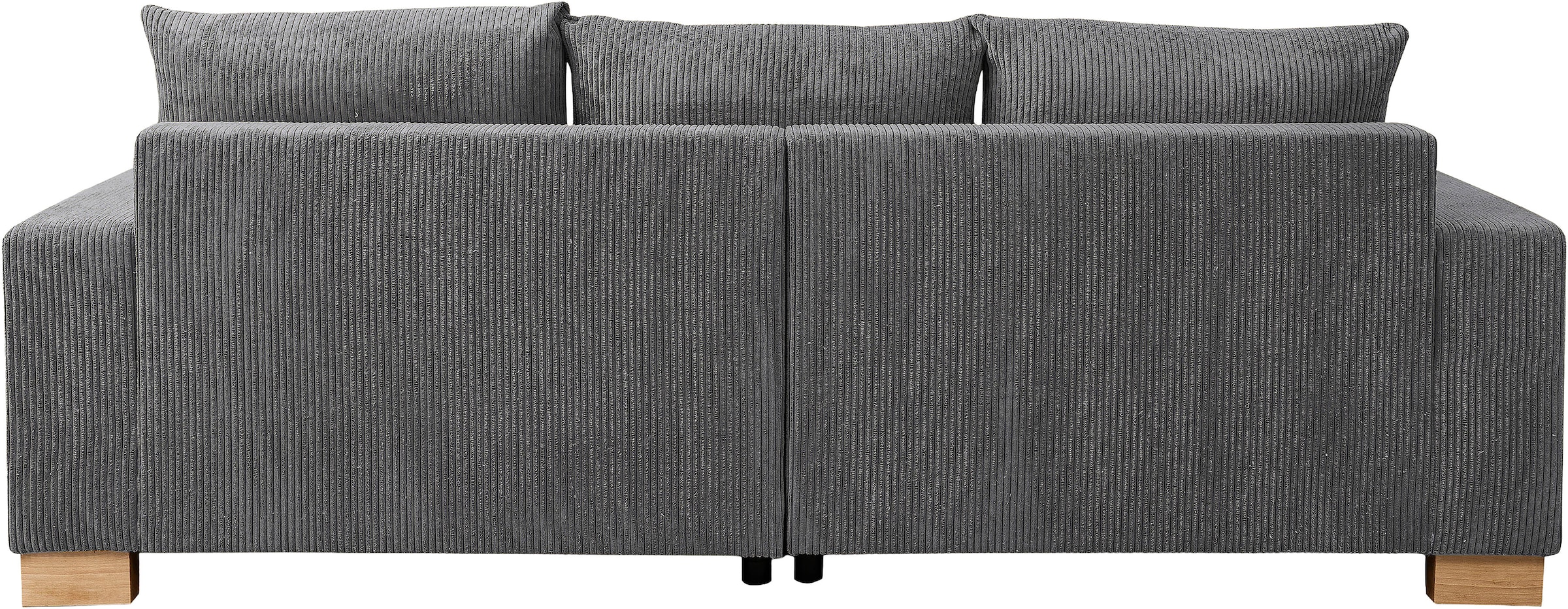 WERK2 Big-Sofa »Rimini 240 cm breit Cord XXL Couch mit großer Sitztiefe, 4-Sitzer« Megasofa mit 4 Sitzplätzen, losen Rückenkissen & Zierkissen