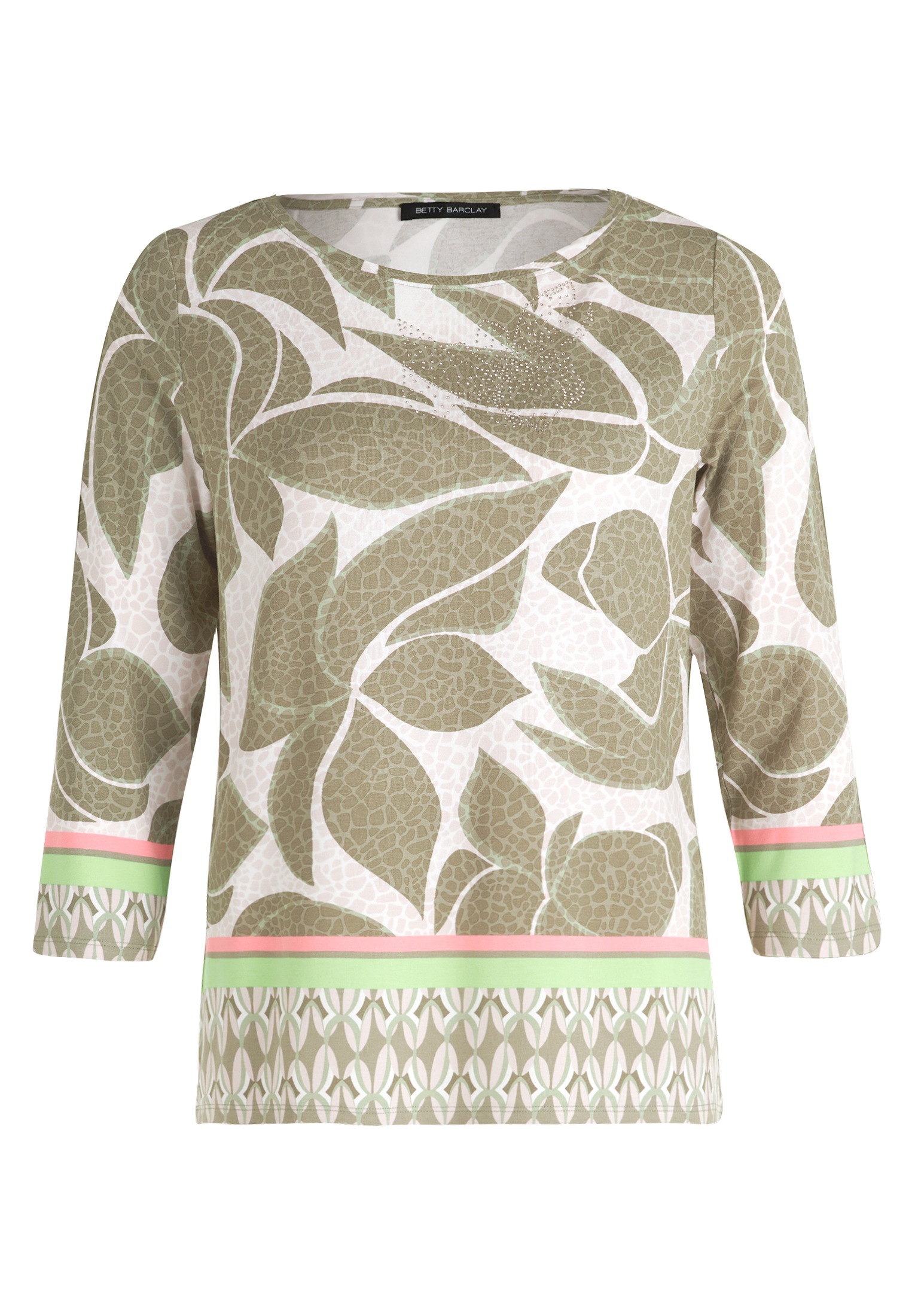 Betty Barclay 3/4-Arm-Shirt "Betty Barclay Damen Basic Shirt mit Print", (1 günstig online kaufen