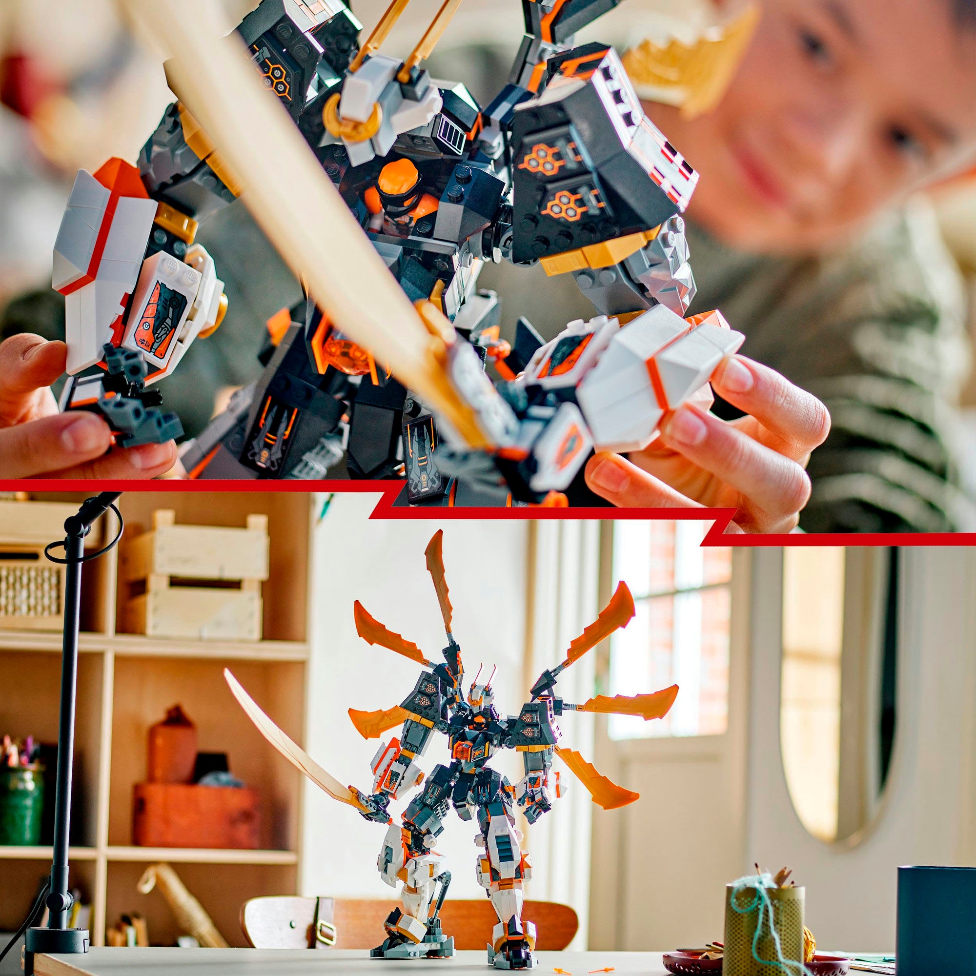 LEGO® Konstruktionsspielsteine »Coles Titandrachen-Mech (71821), LEGO Ninjago«, (1055 St.), Made in Europe