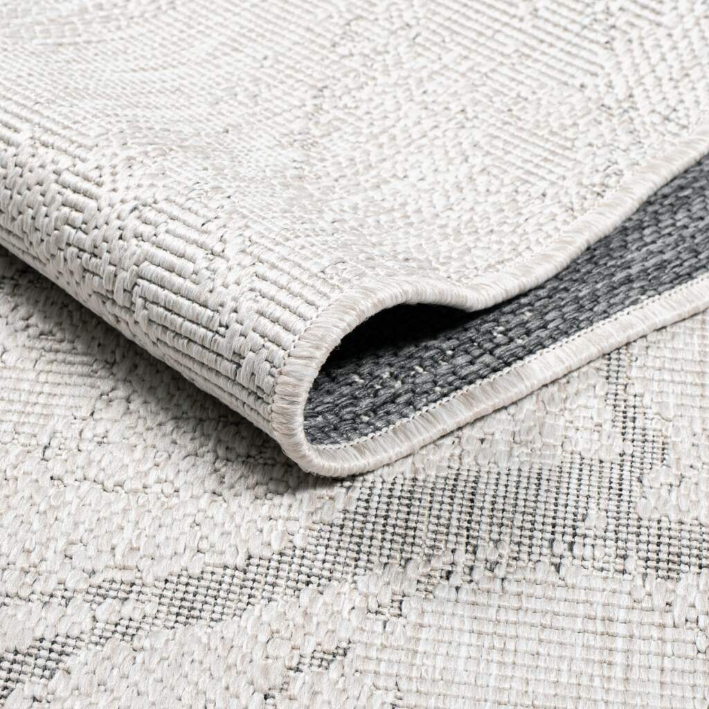 Carpet City Outdoorteppich »DUO RUG 5733«, rechteckig, 5 mm Höhe, Wendeteppich Wetterfest In- & Outdoor, Balkon, Terrasse, Wohnzimmer