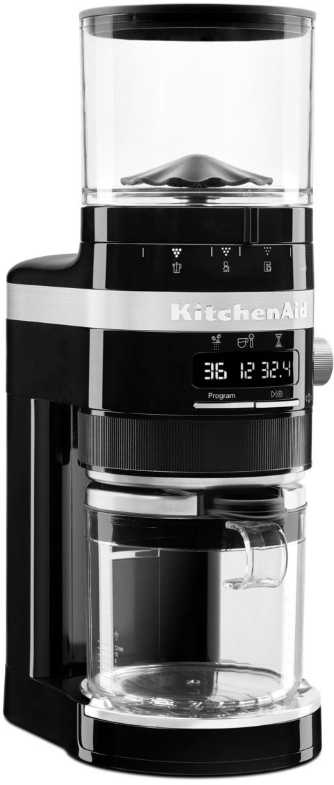 KitchenAid Kaffeemühle "5KCG8433EOB", 150 W, Kegelmahlwerk, 340 g Bohnenbehälter