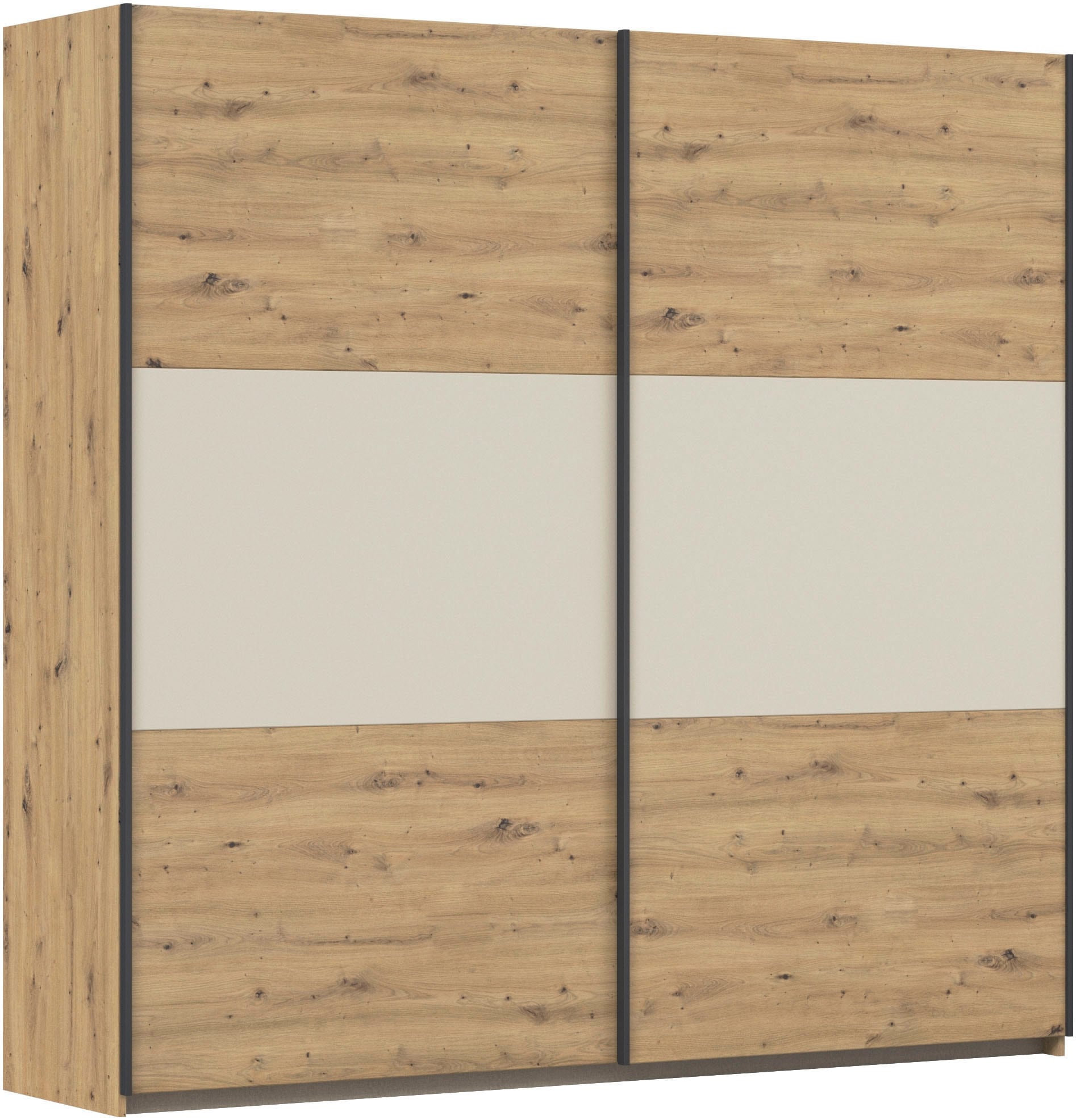 rauch 1100000002199 "Kleiderschrank Schrank Garderobe Garderobenschrank Wäscheschrank NEO" 3 verschiedene Ausstattungen BASIC/CLASSIC/PREMIUM (inkl. SOFT-CLOSE), mit großzügigem Stauraum und vielfältigen Farbkombinationen