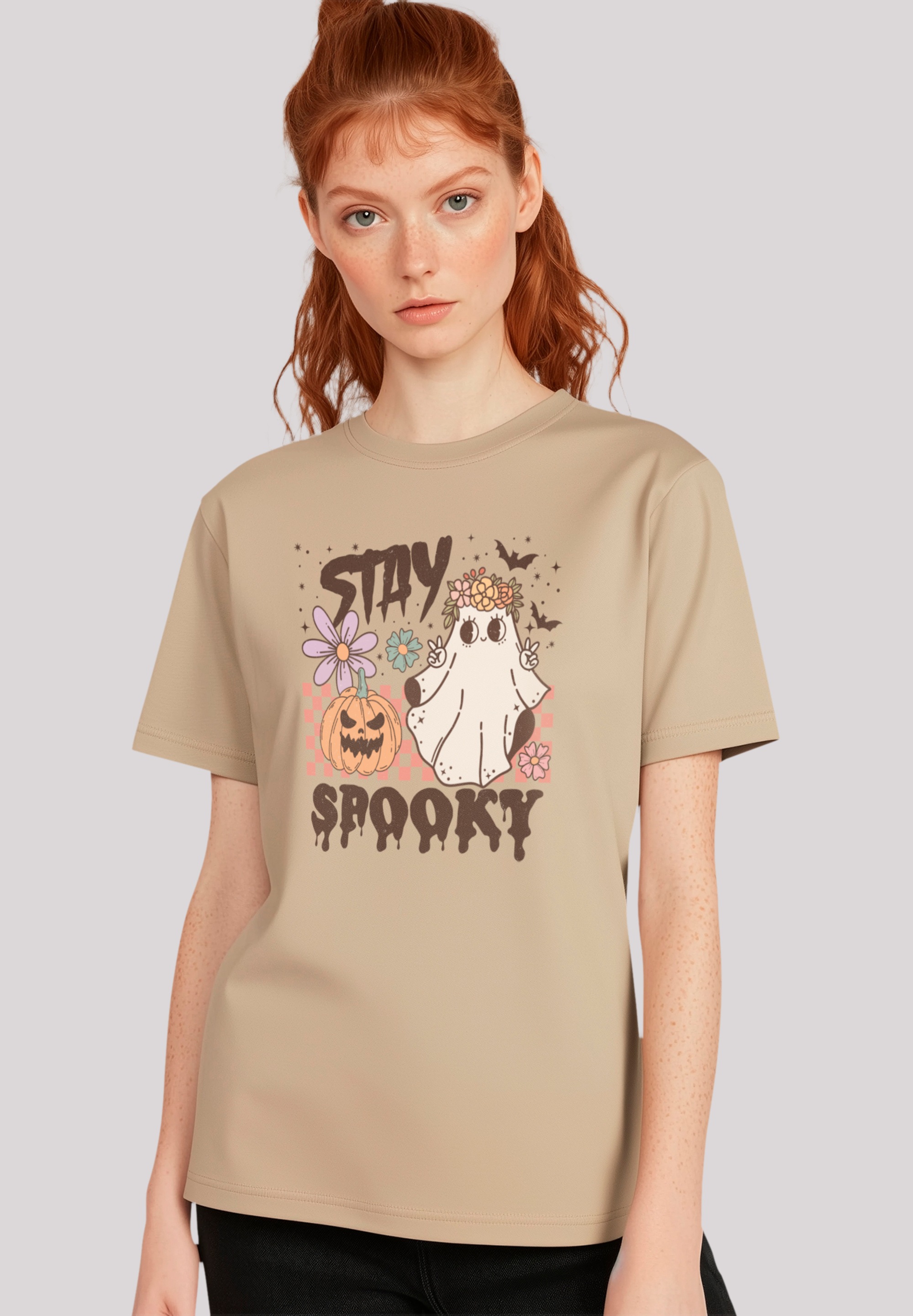 F4NT4STIC T-Shirt "Retro Halloween Stay Spooky rainbow", Premium Qualität, günstig online kaufen