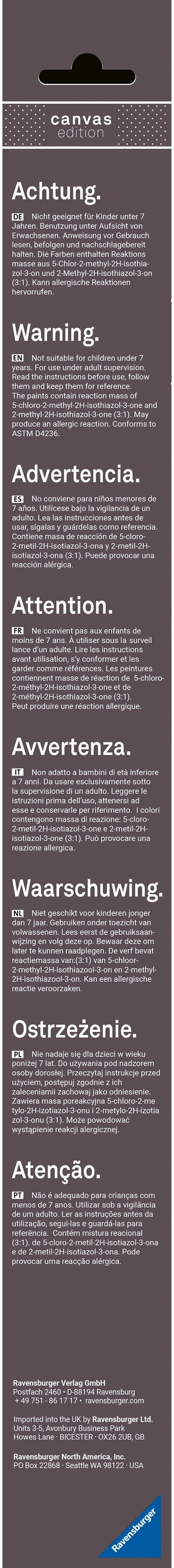 Ravensburger Malen nach Zahlen »CreArt, Leinwand Mediterrane Landschaft«, Made in Europe
