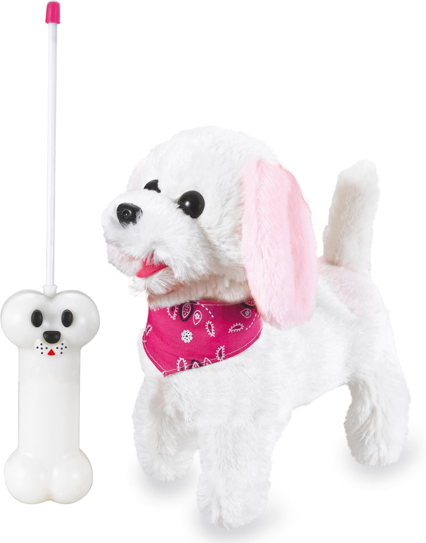 JAMARA Jungen RC-Tier "JAMARA KIDS Plüschhund Trixi, 27 MHz", pink, Plüsch, B:11cm H:21cm, Fernlenkfahrzeuge
