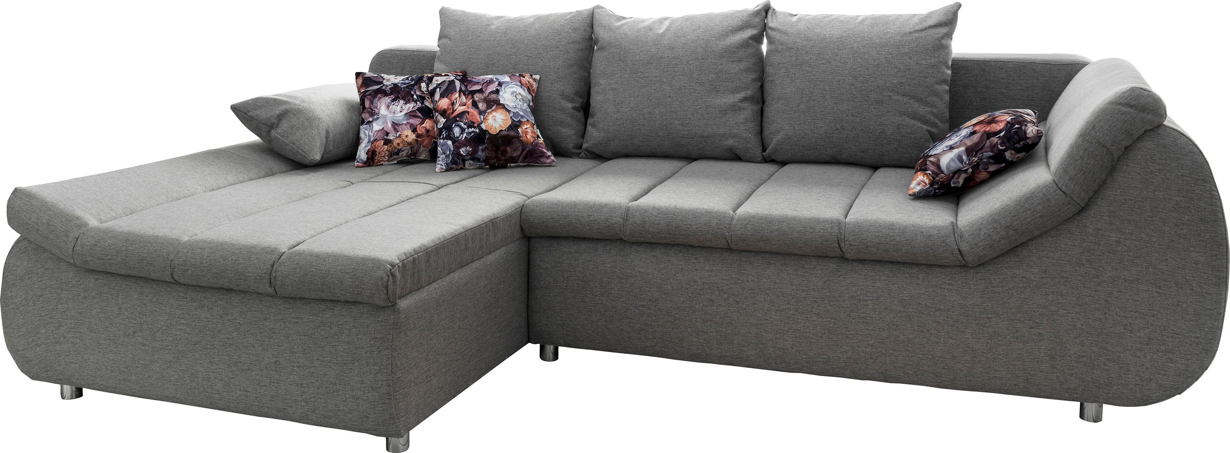 INOSIGN Ecksofa »Imola elegant und modern, aktuelle Steppung im Sitz, bequem, L-Form«, auch mit Bettfunktion und Bettkasten