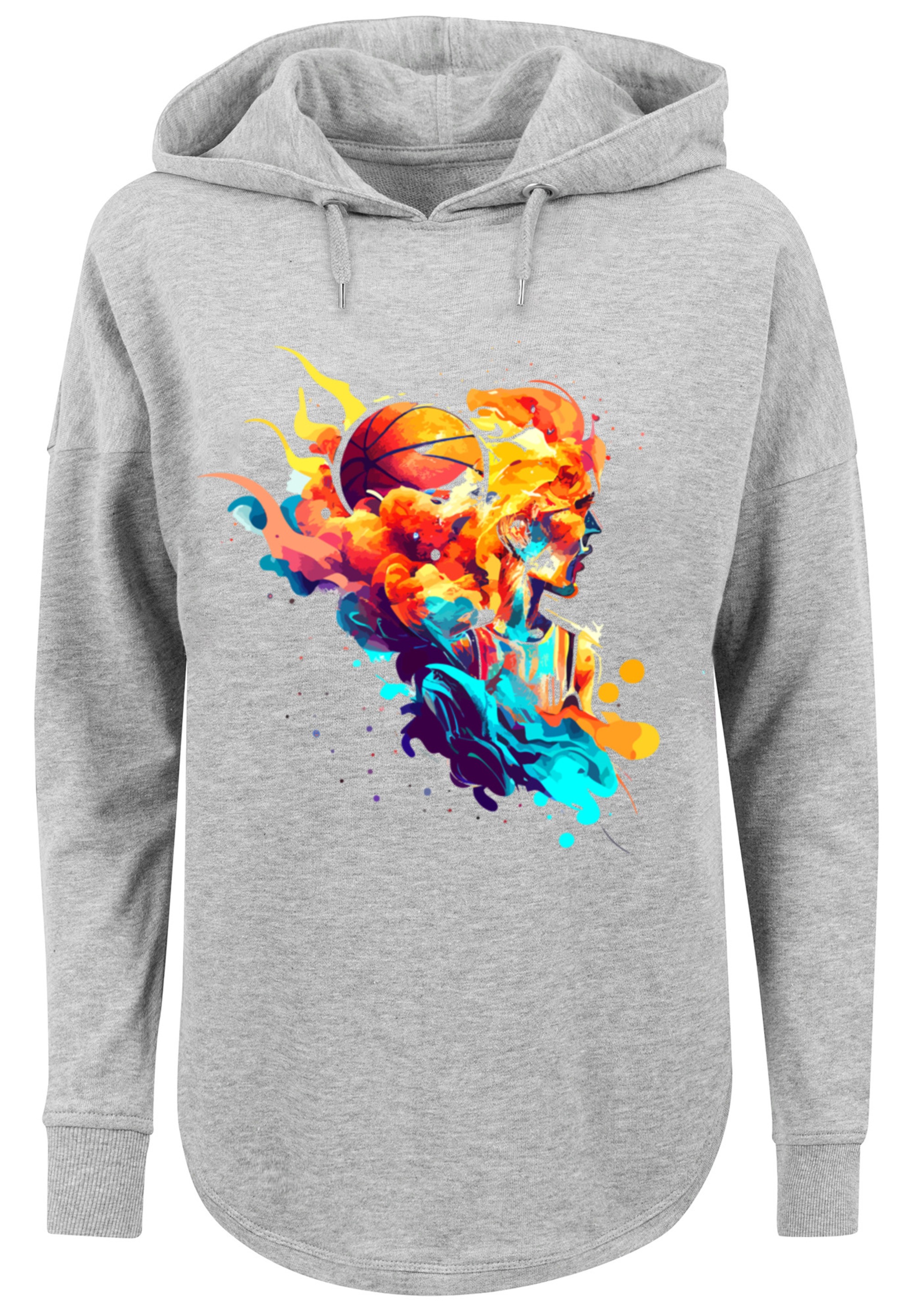 F4NT4STIC Kapuzenpullover »Basketball Sport Player OVERSIZE HOODIE«, Print
