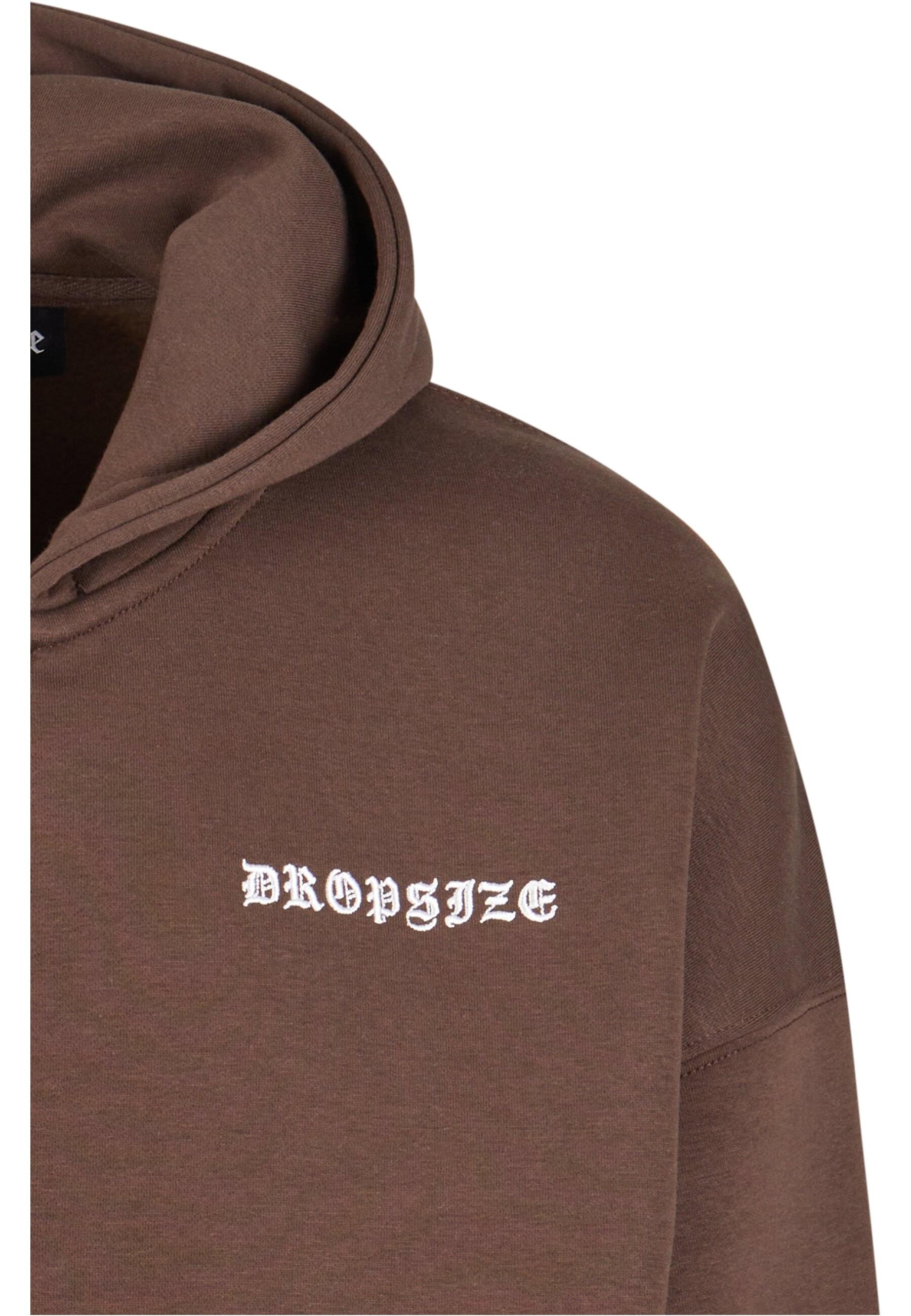Dropsize Sweatjacke »Dropsize Herren Heavy Oversize Logo Zip Hoodie«