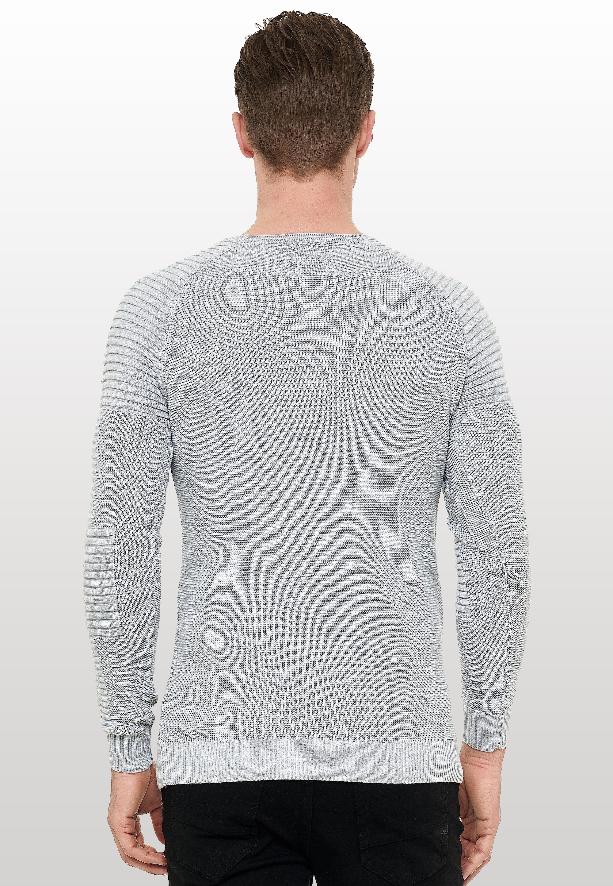 Rusty Neal Strickpullover, mit modernem Rundhalsausschnitt