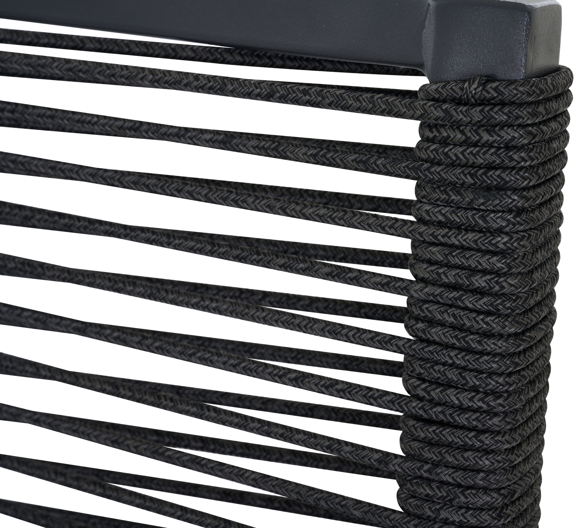 Siena Garden Gartensessel »BOLOGNA Stapelsessel« Aluminiumgestell, Rope Geflecht, Armlehnen aus Teak FSC 100%