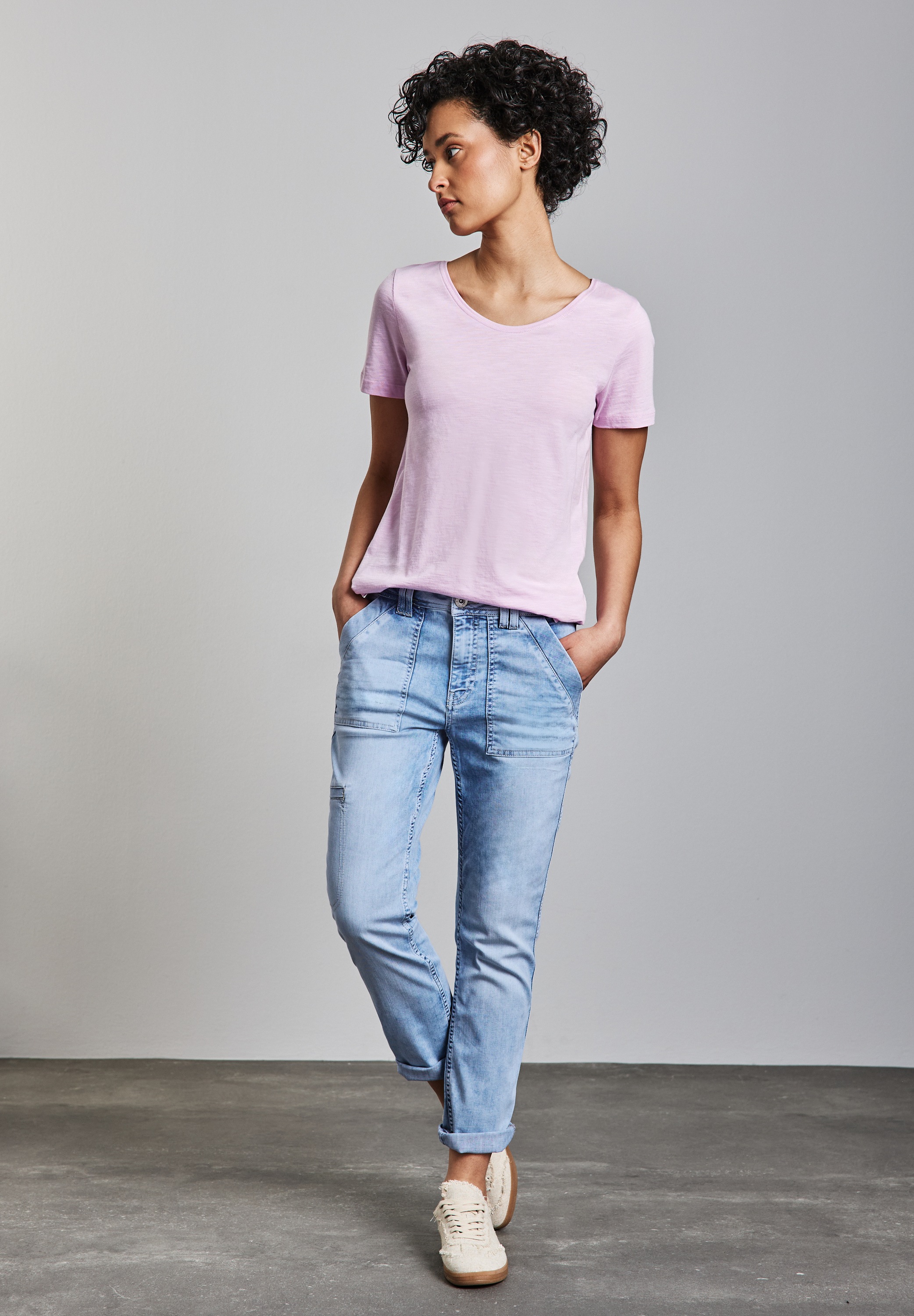 STREET ONE Gerade Jeans, Middle Waist