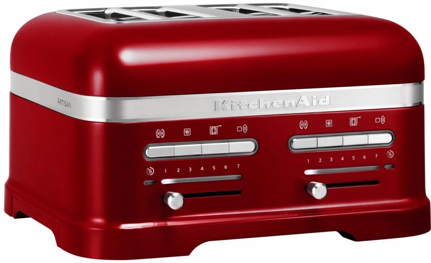 KitchenAid Toaster "Artisan 5KMT4205ECA LIEBESAPFEL-ROT", 4 kurze Schlitze, für 4 Scheiben, 2500 W, mit Sandwichzange