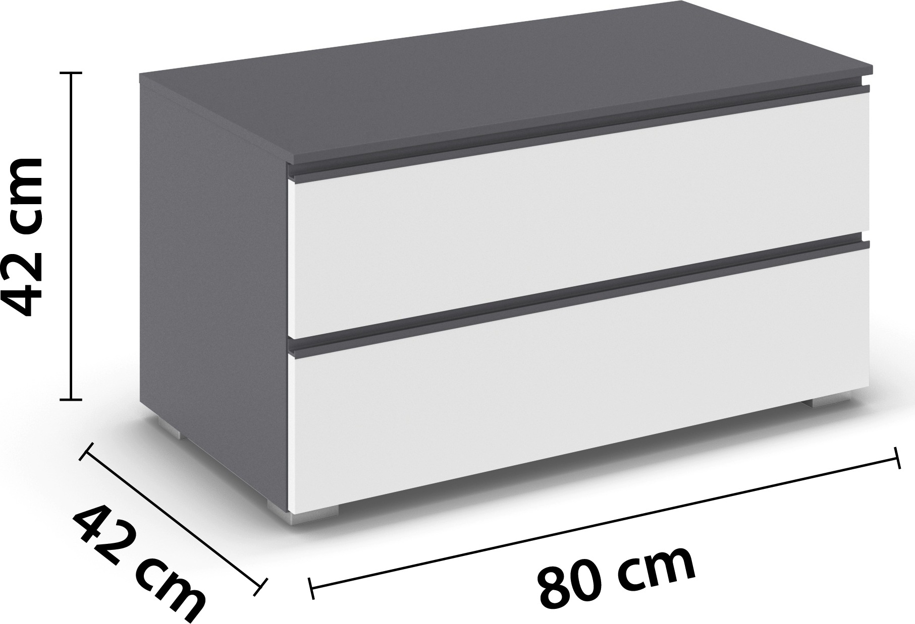 rauch TV-Board »Sideboard Kommode Lowboard TV-Schrank MAINZ« Breite 80 oder 120 cm,  praktische und geräumige Schubladen MADE IN GERMANY