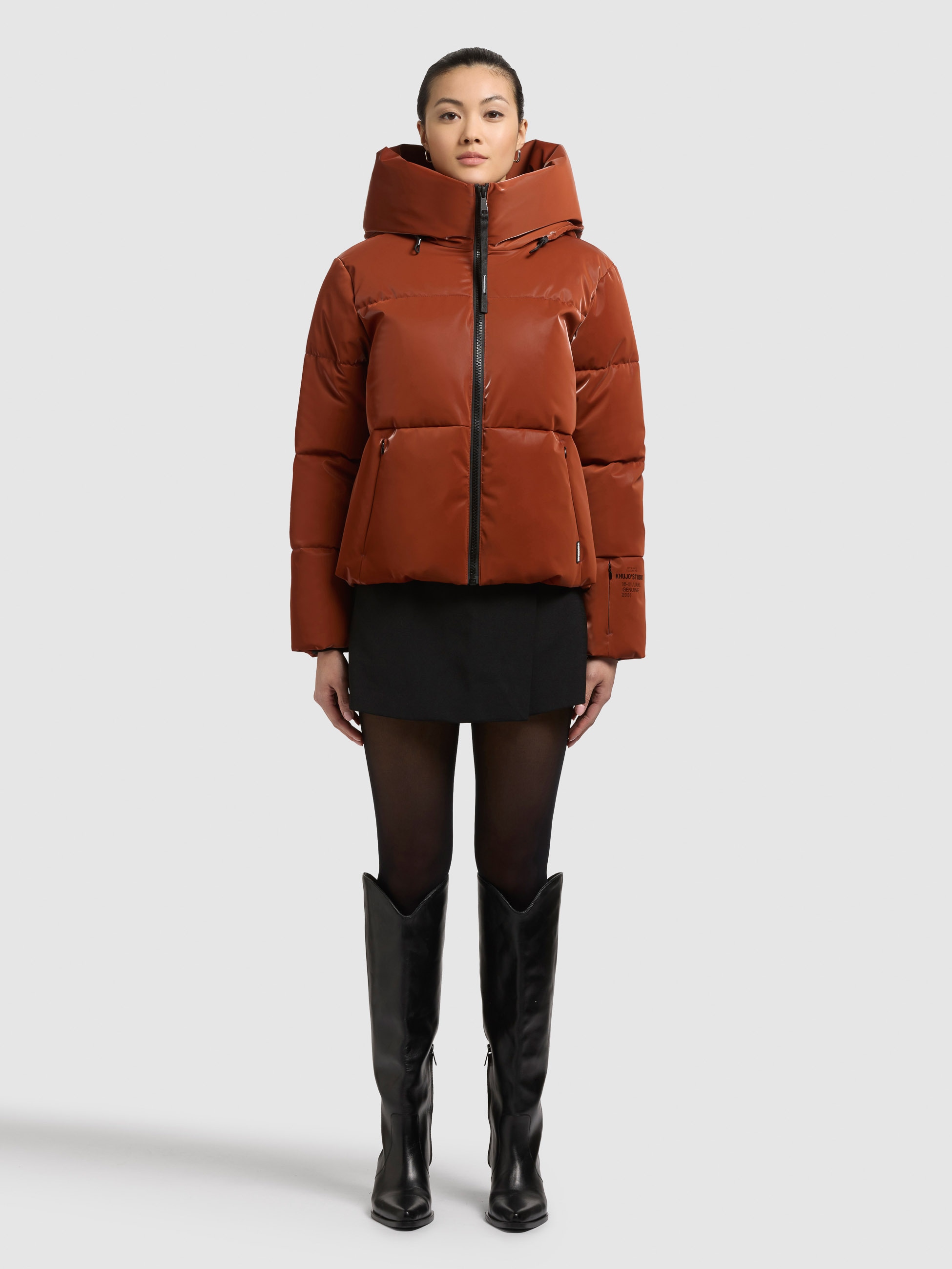 khujo Steppjacke »AUDREY SHINY« mit Kapuze