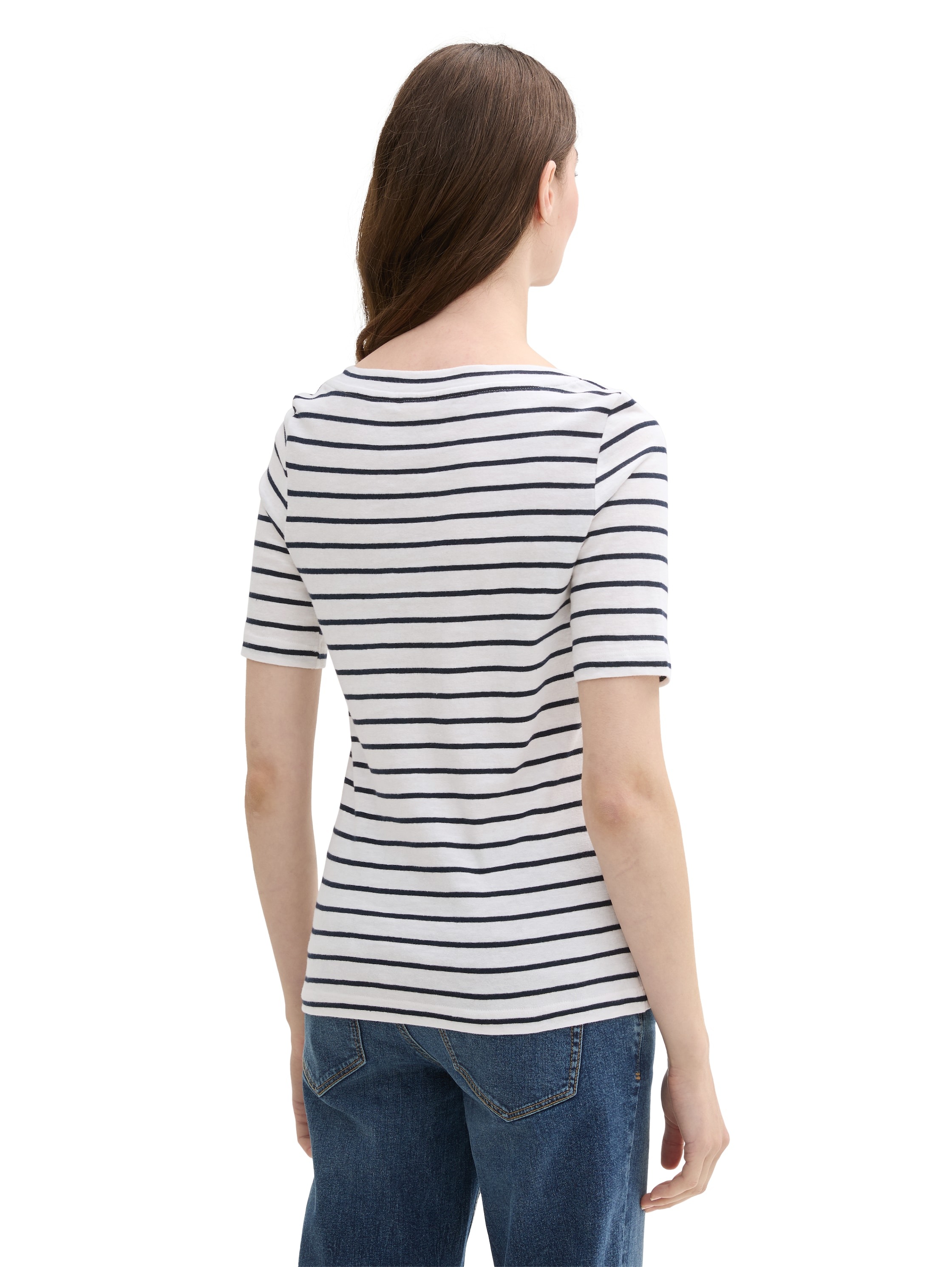 TOM TAILOR T-Shirt, lässige Streifenoptik