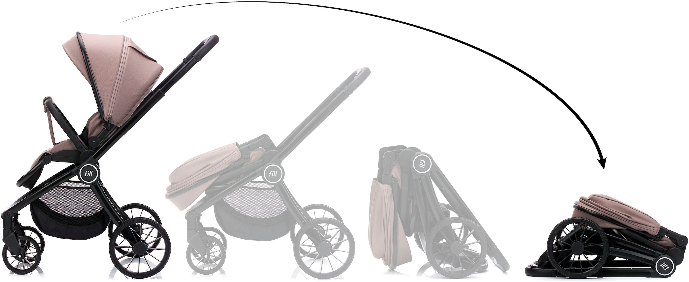 Fillikid Kombi-Kinderwagen »Kinderwagenset Cougar«, 22 kg