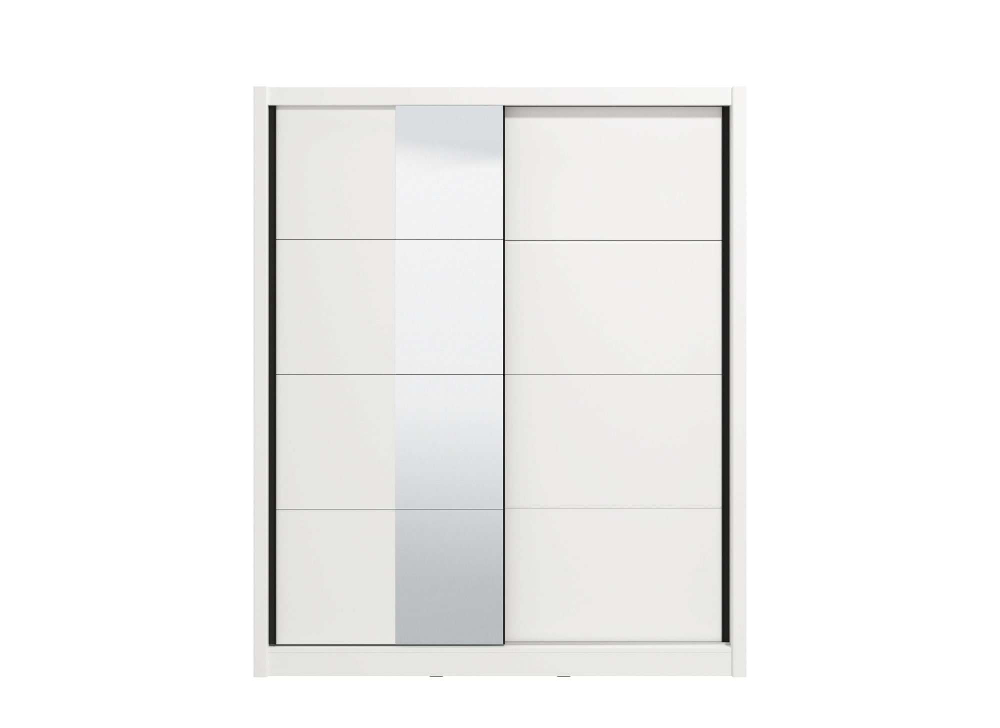 INOSIGN Schwebetürenschrank »Albi, Schlafzimmerschrank, Wäscheschrank in cashmere oder weiß«, Kleiderschrank mit Spiegel MIT Innenausstattung,FSC®-zertifiziert