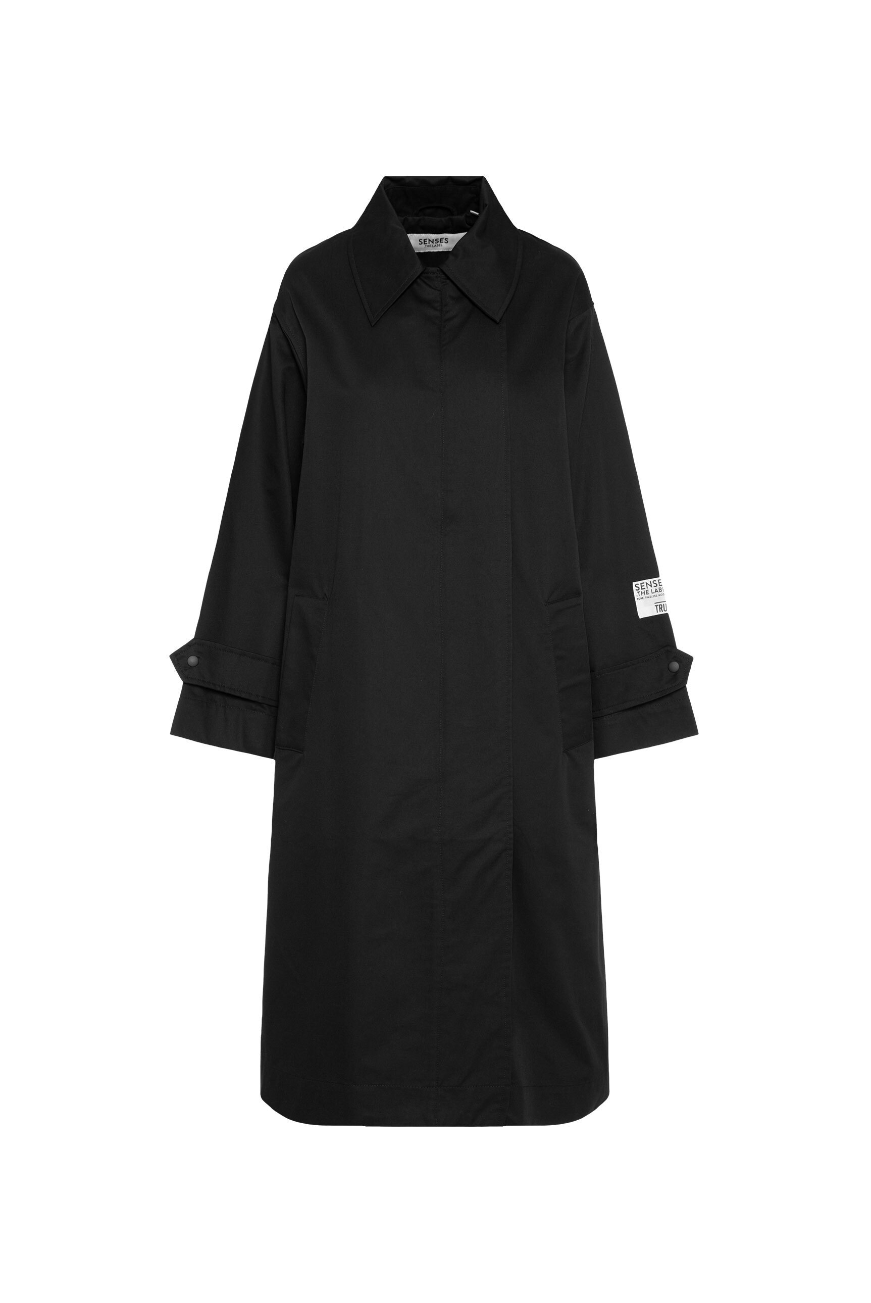 SENSES.THE LABEL Langjacke ohne Kapuze mit langem Gehschlitz