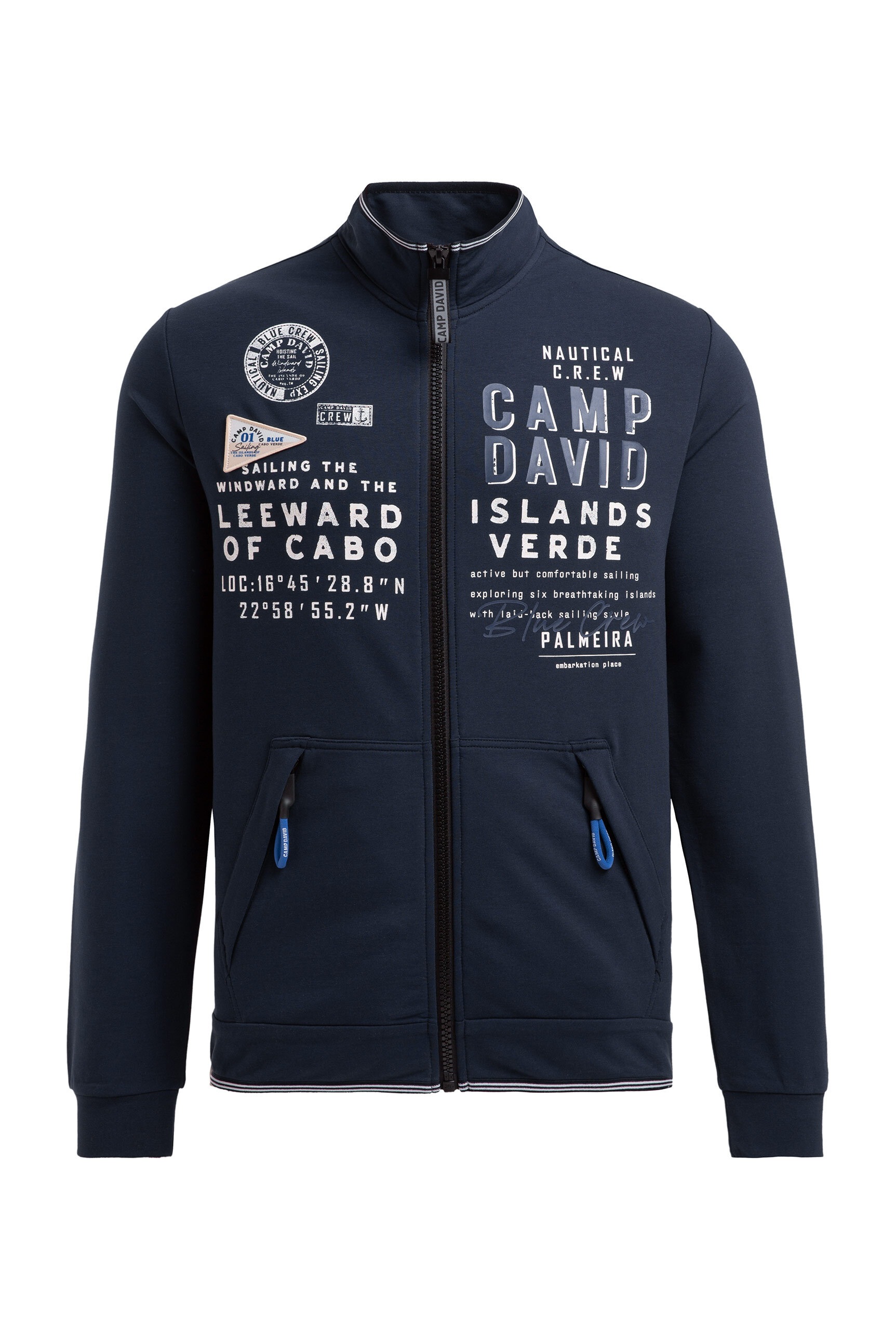 CAMP DAVID Sweatjacke mit reflektierenden Details günstig online kaufen