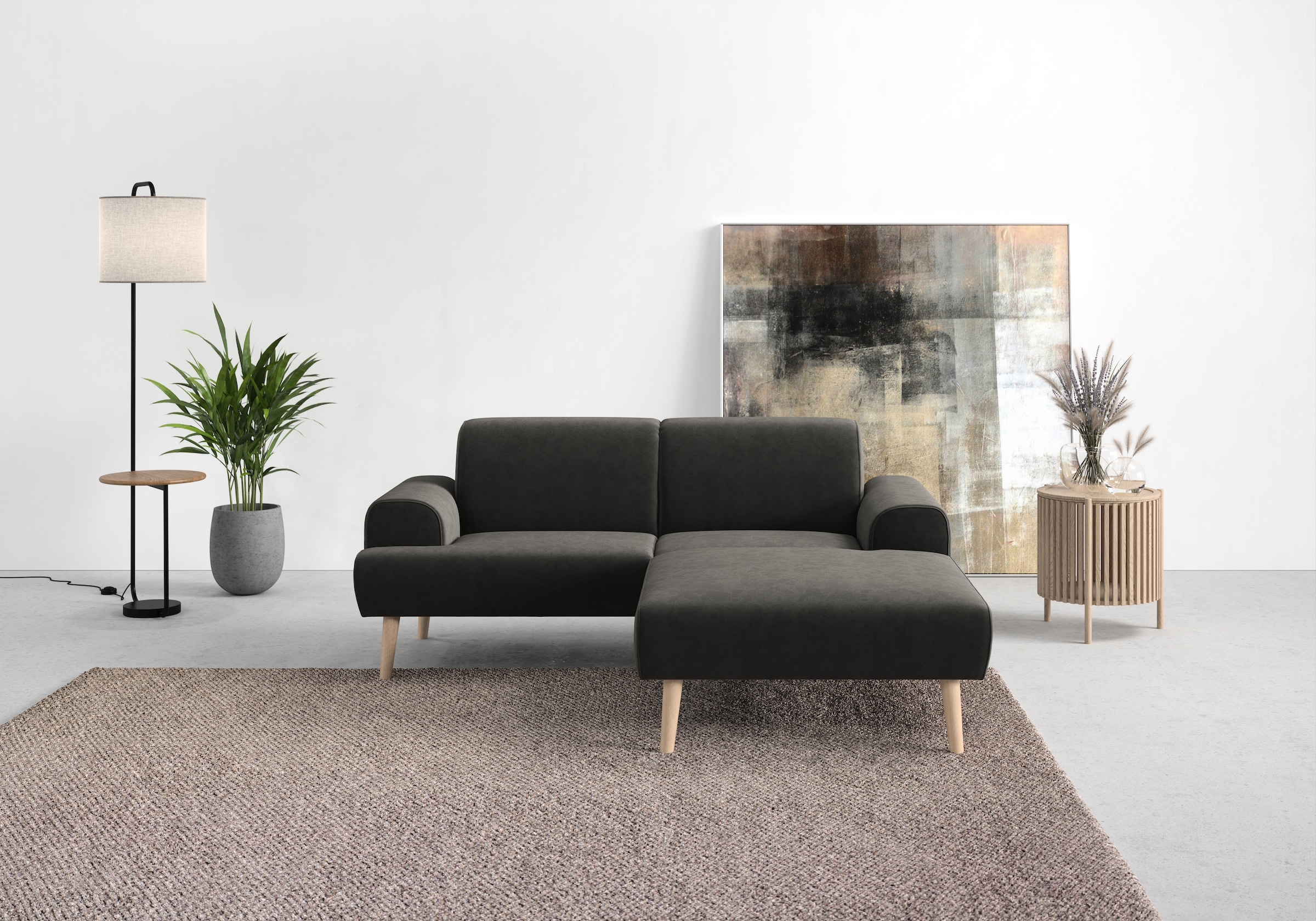 Home affaire Ecksofa "Swift Scandic Design, komfortabler Federkern, Breite günstig online kaufen