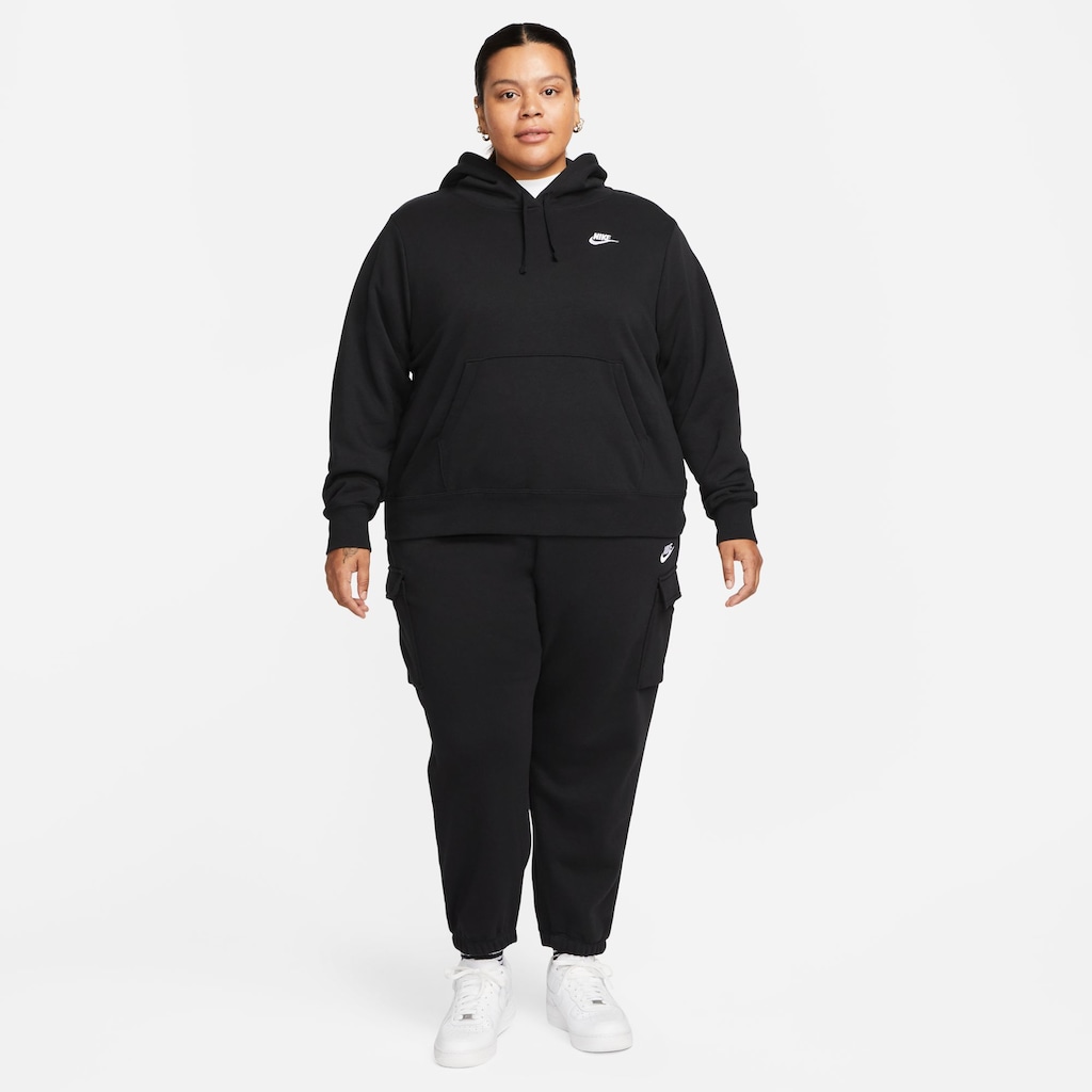 Nike Sportswear Kapuzensweatshirt »CLUB FLEECE WOMEN'S PULLOVER HOODIE (PLUS SIZE)«