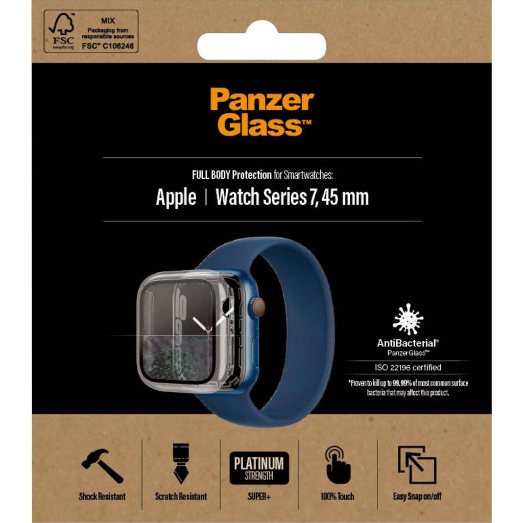 PanzerGlass Displayschutzglas »Full Body - Apple Watch 7 (45 mm)«